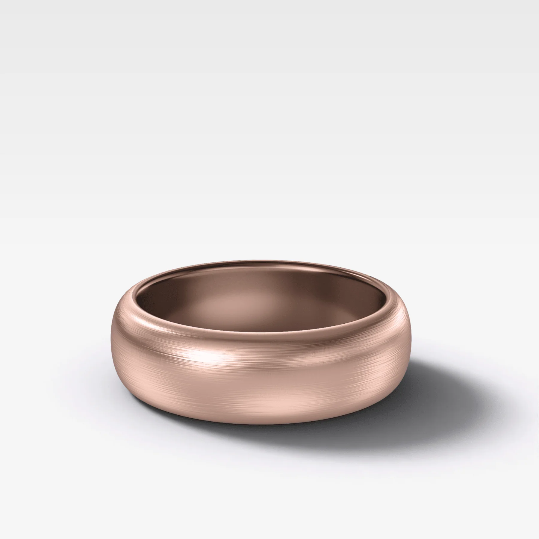 Harper Brushed Wedding Band 6mm - Image 3