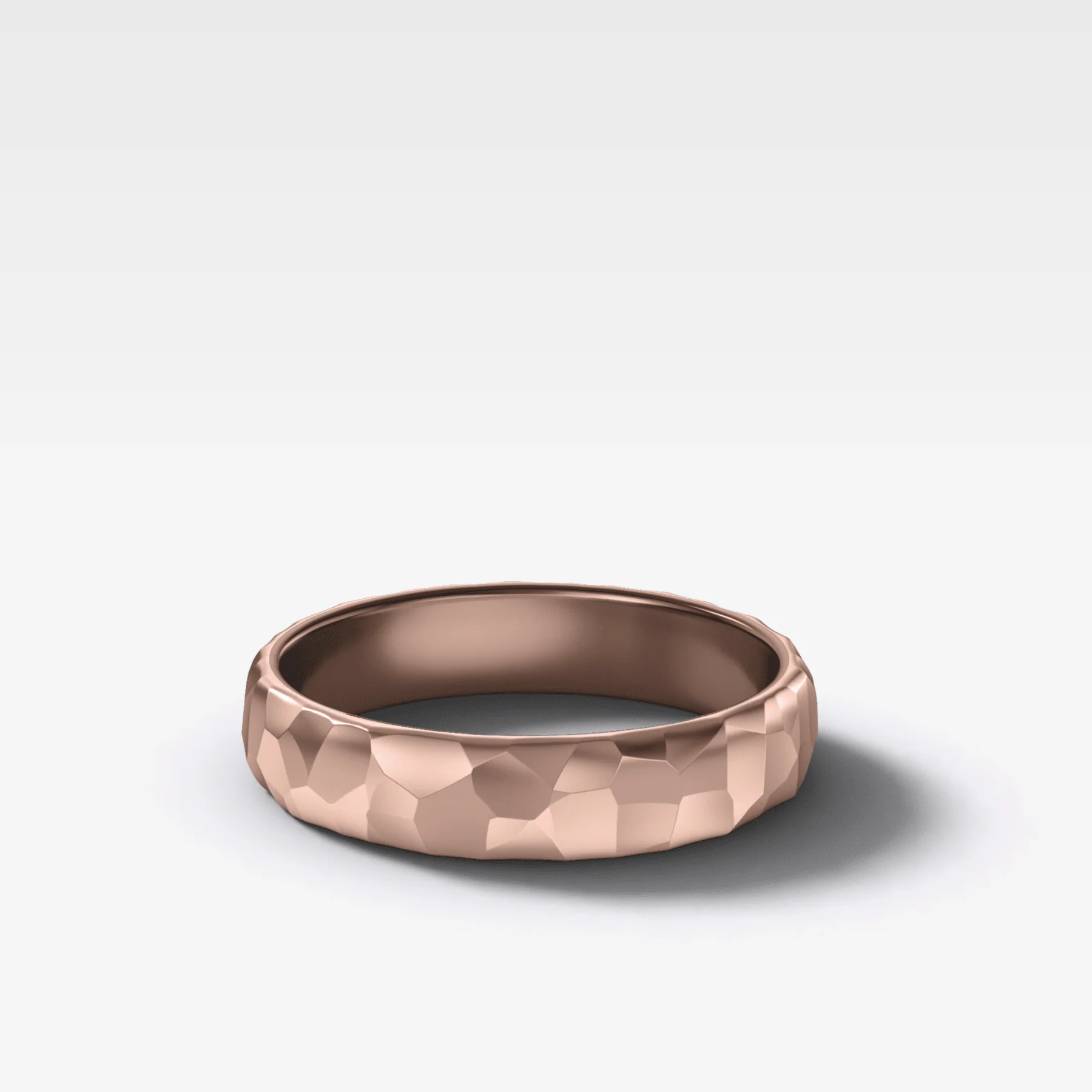 Harper Hammered Wedding Band 4mm - Image 3