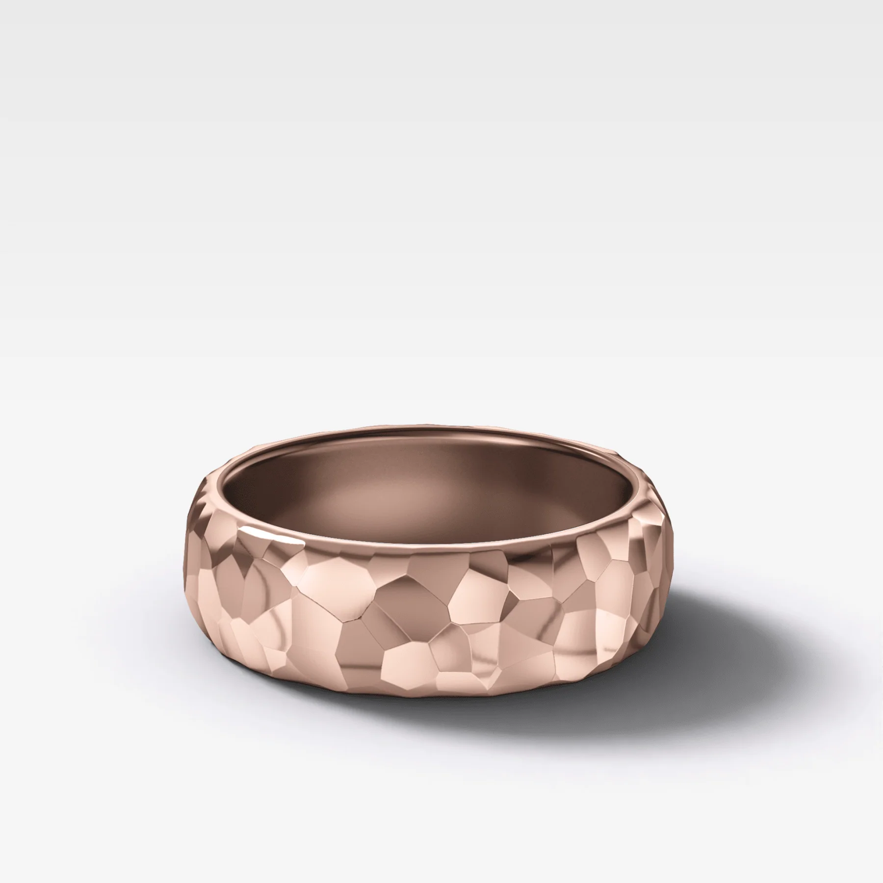 Harper Hammered Wedding Band 6mm - Image 3