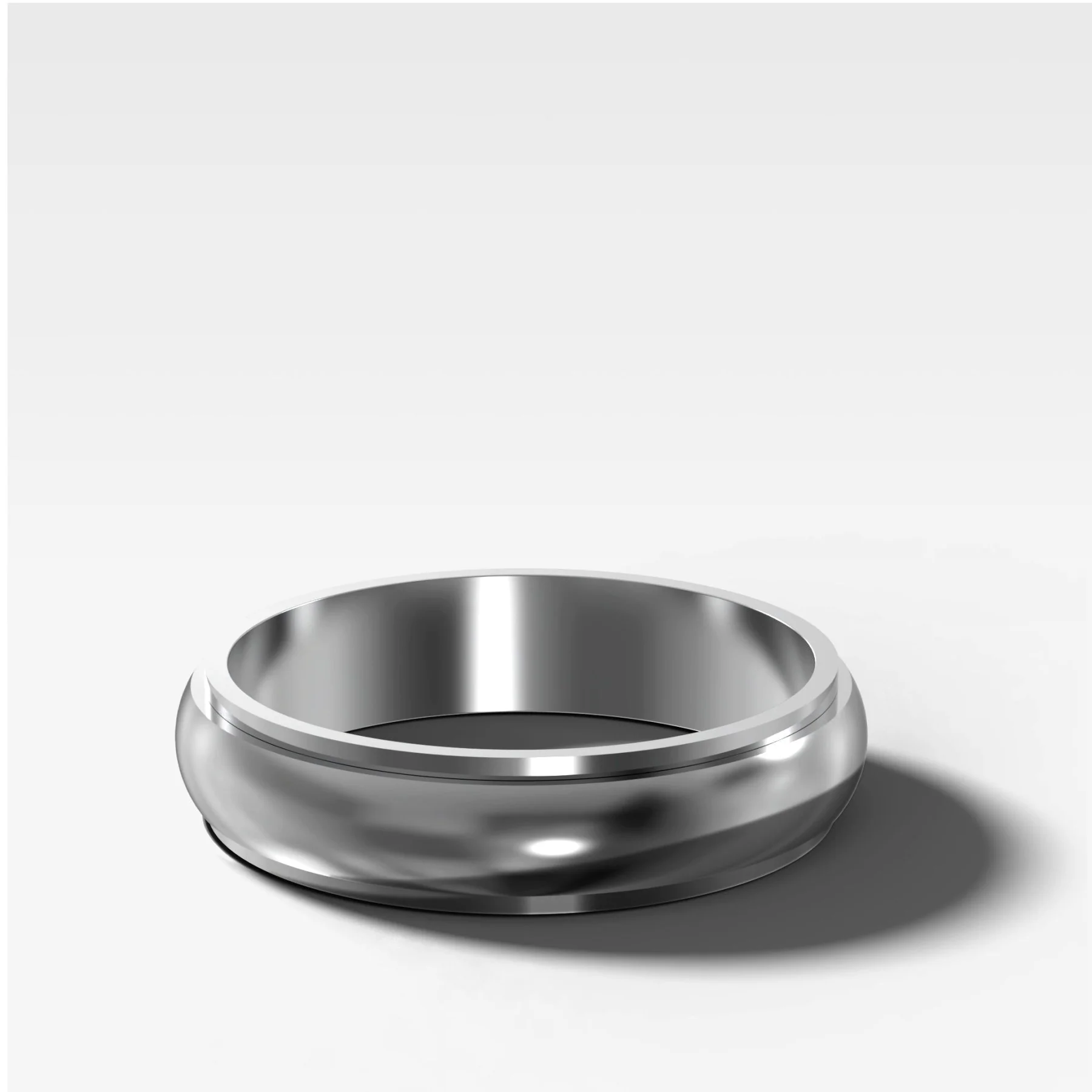 Harper Stepped Edge Wedding Band 5mm - Image 2