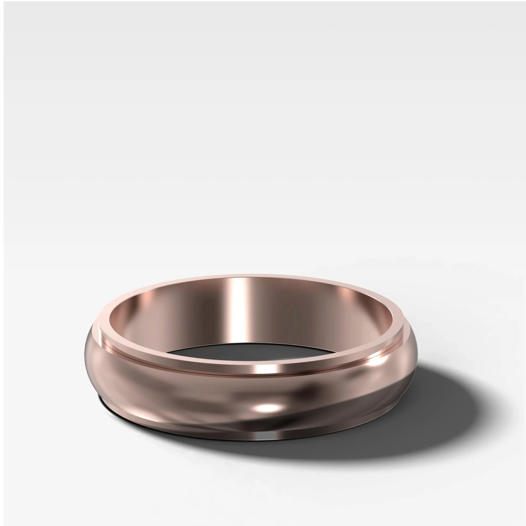Harper Stepped Edge Wedding Band 5mm - Image 3