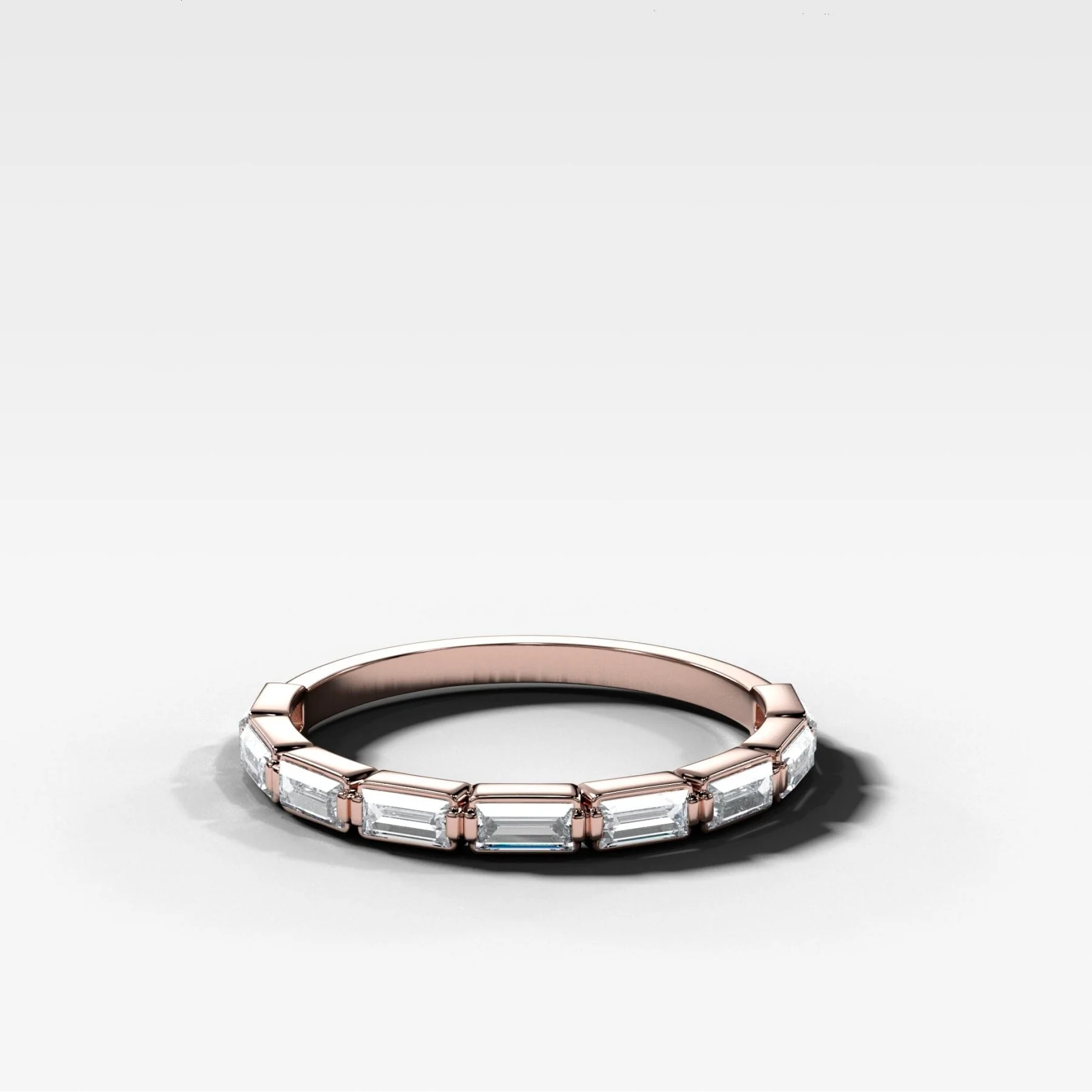 Iris Baguette Wedding Band - Image 5