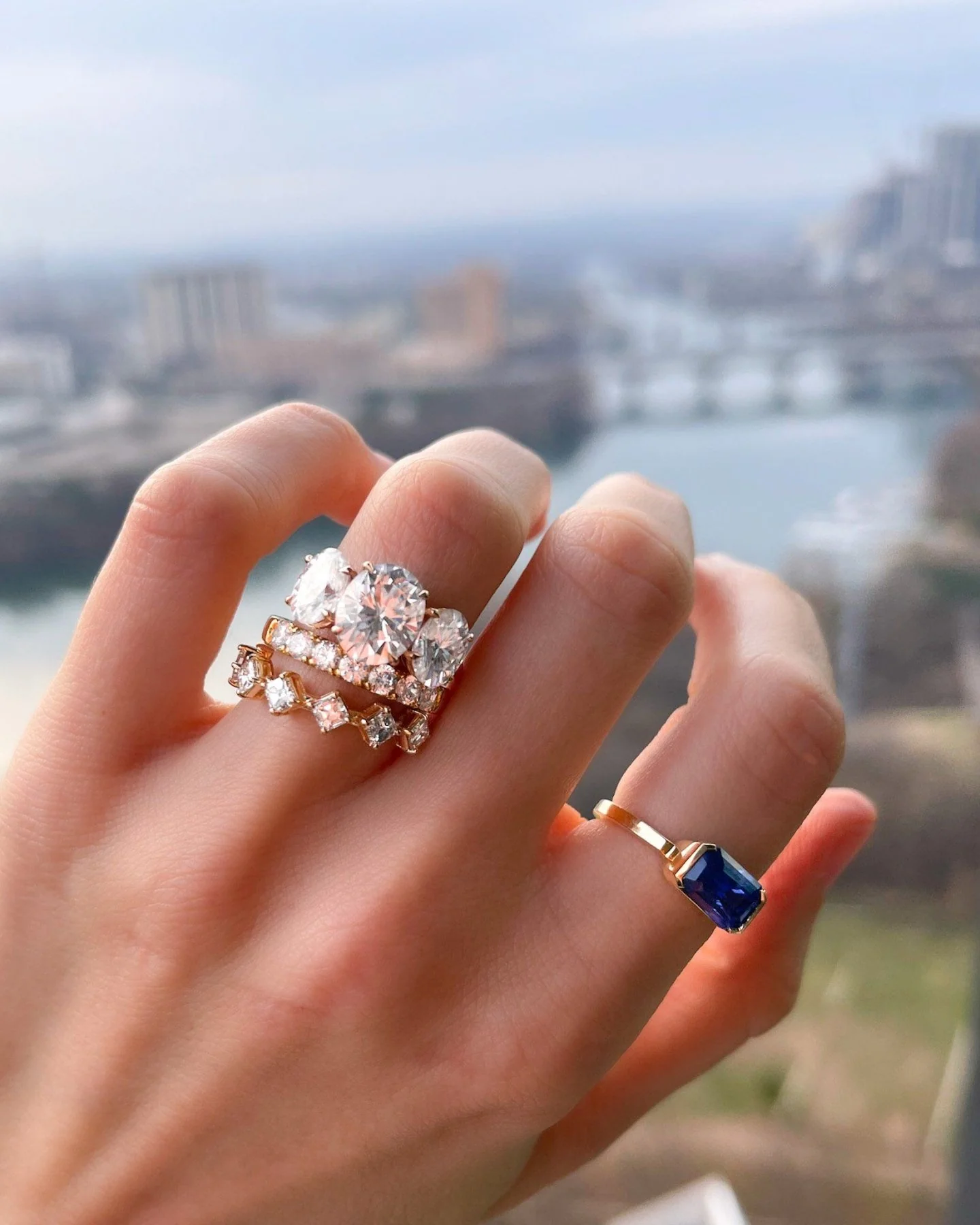 Jumbo Pavé Diamond Wedding Band - Image 2