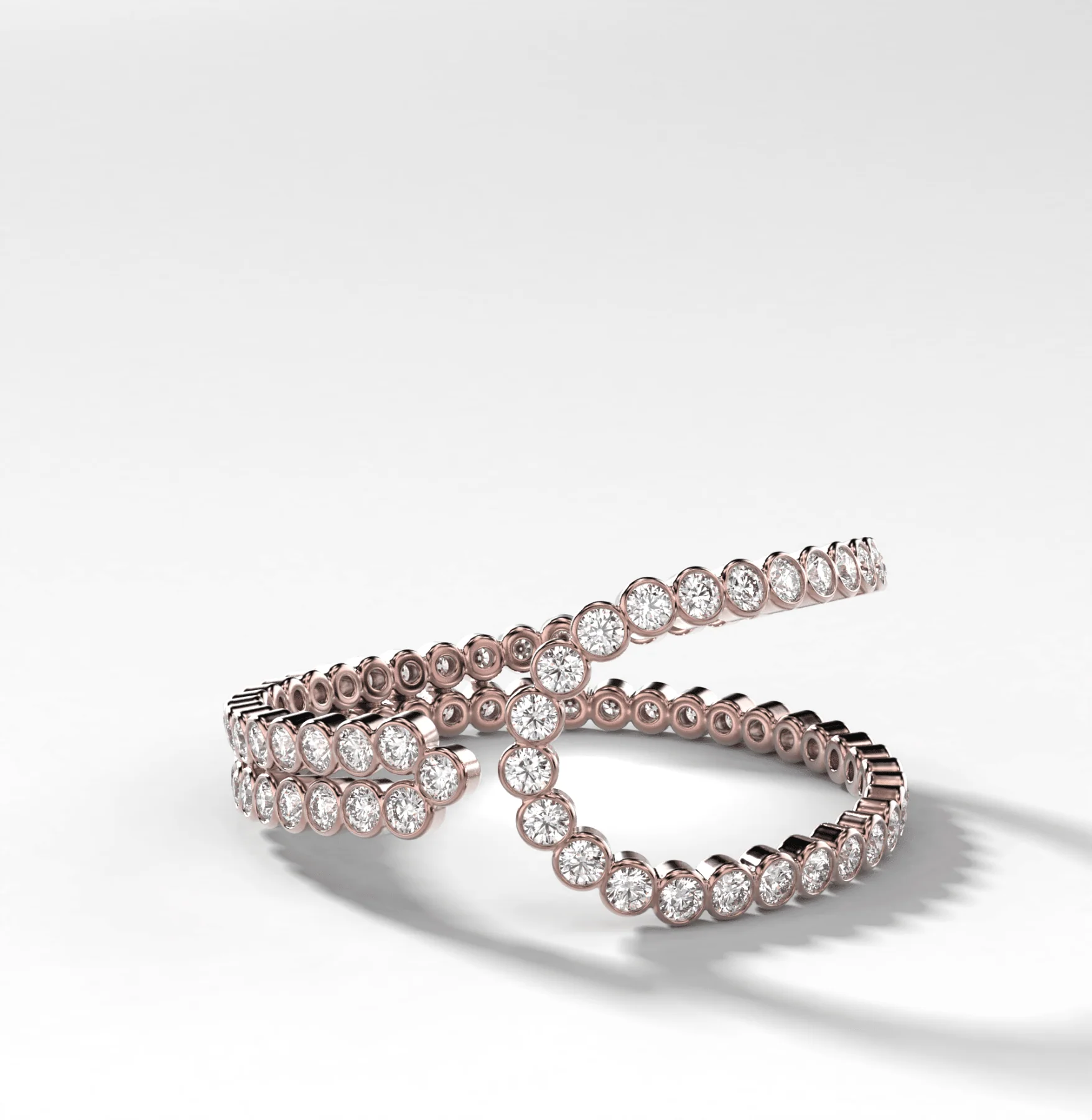 Lasso Bezel Set Eternity Band - Image 3