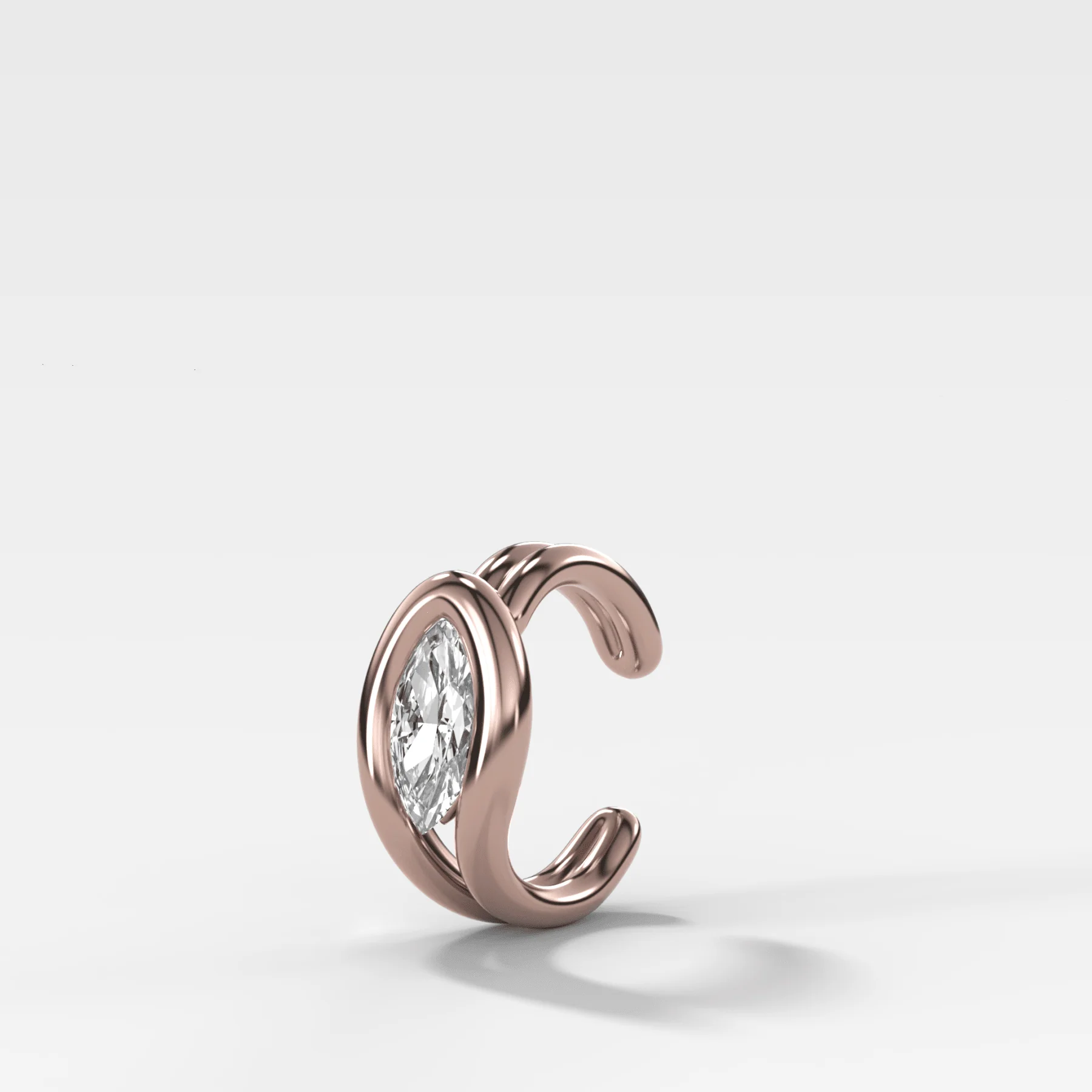 Lasso Marquise Diamond Ear Cuff Single - Image 3