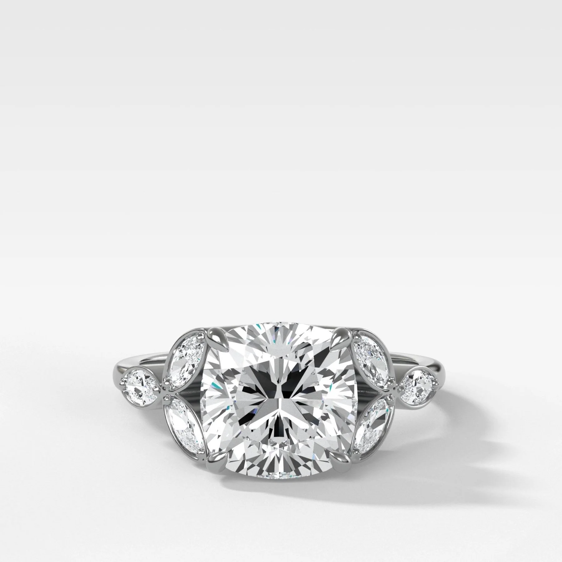 Laurel Engagement Ring With Cushion Cut Diamond - Image 3
