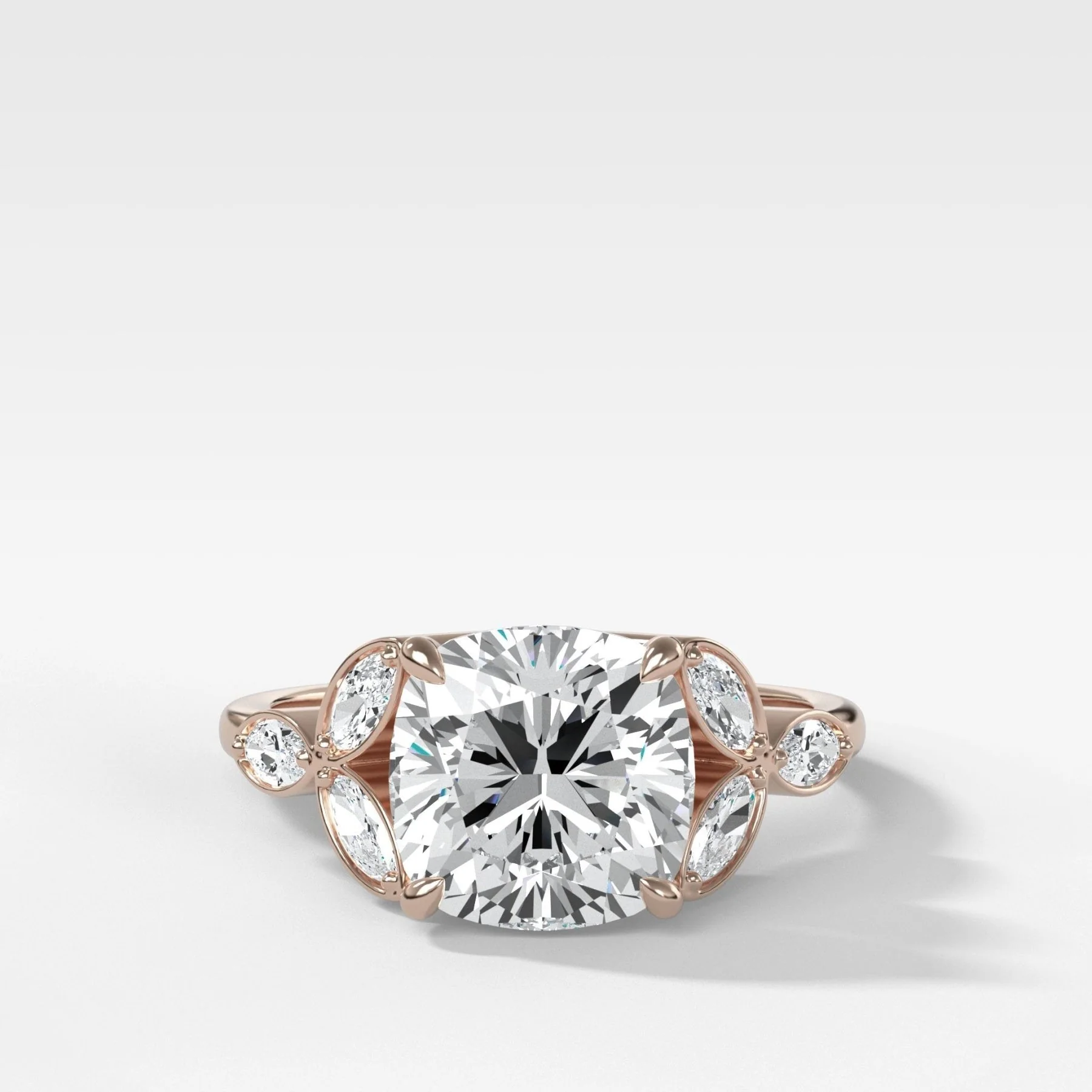 Laurel Engagement Ring With Cushion Cut Diamond - Image 4
