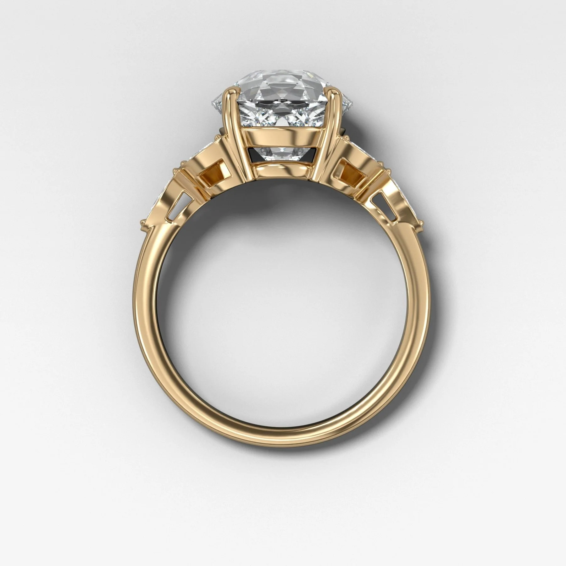 Laurel Engagement Ring With Old Euro Cut Diamond - Image 2