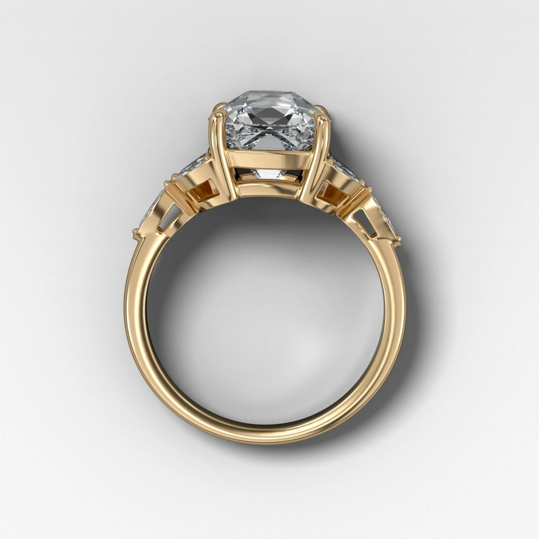 Laurel Engagement Ring With Old Mine Cut Diamond - Image 2