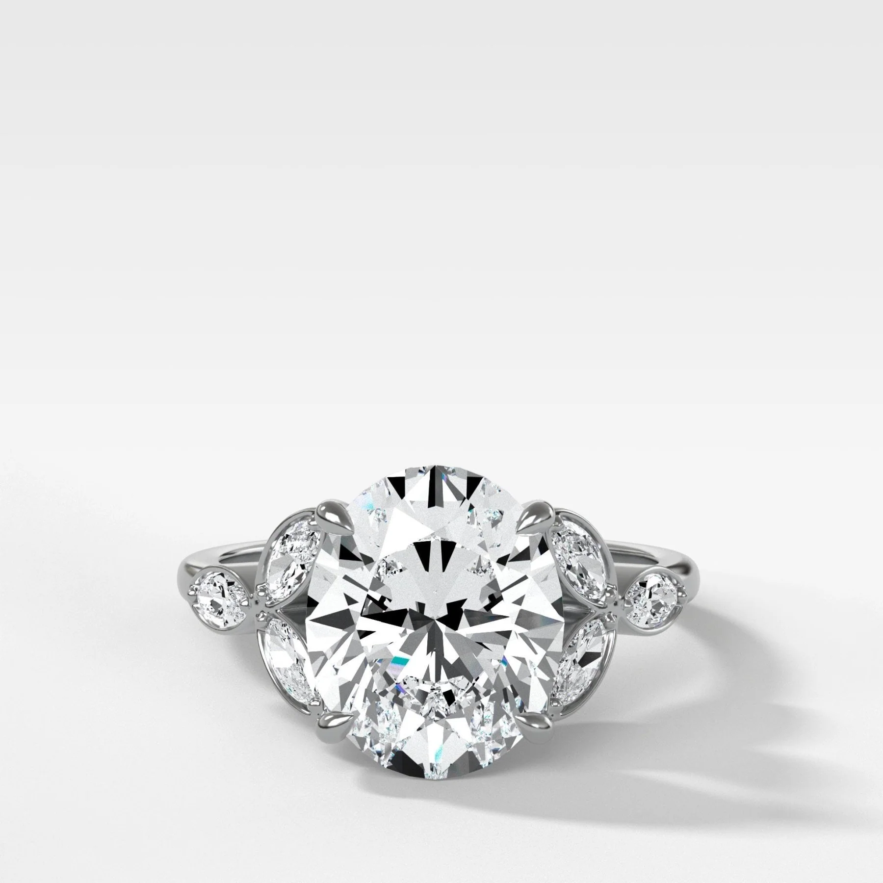 Laurel Engagement Ring With Oval Cut Diamond - Image 4