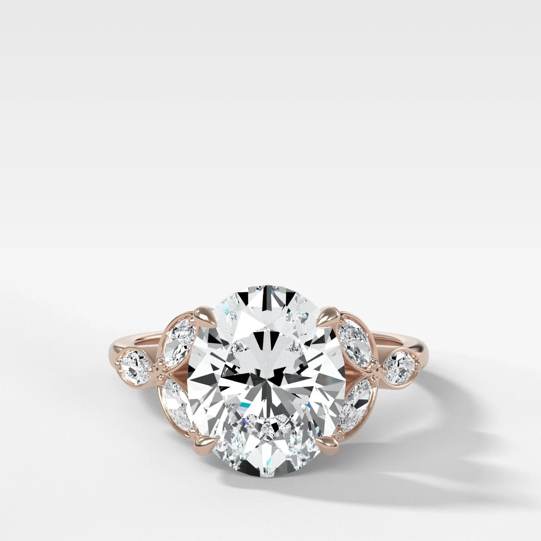 Laurel Engagement Ring With Oval Cut Diamond - Image 5