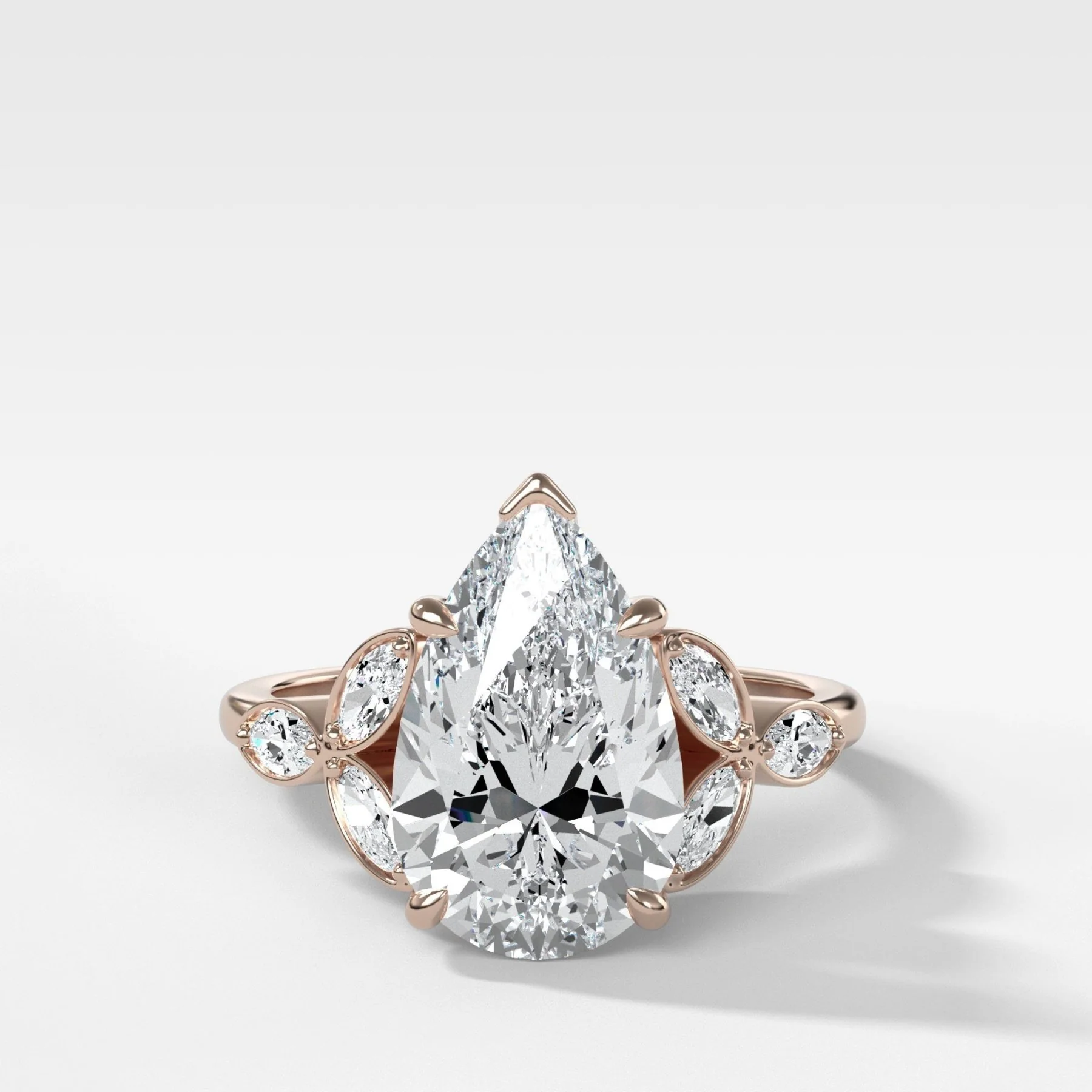 Laurel Engagement Ring With Pear Cut Diamond - Image 5