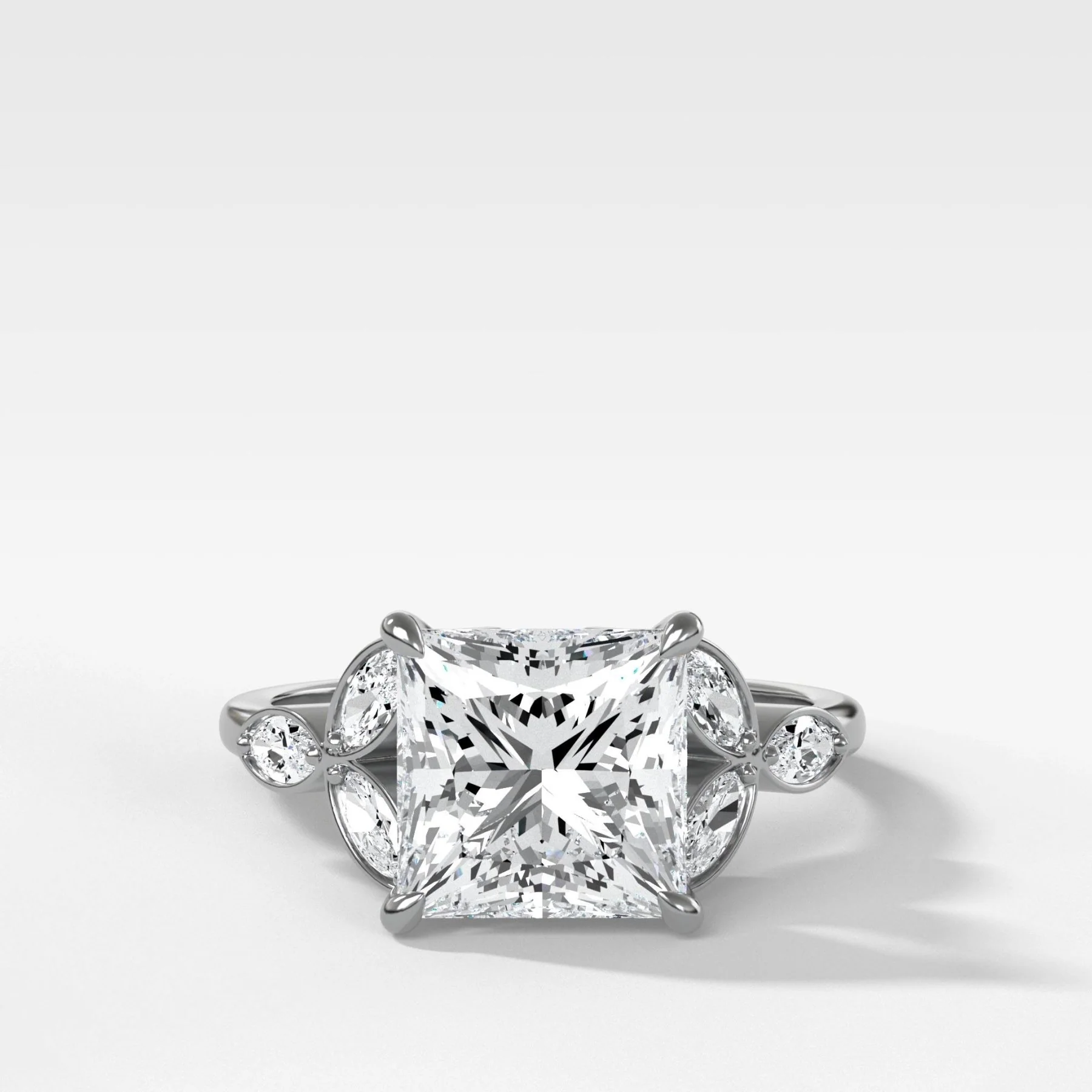 Laurel Engagement Ring With Princess Cut Diamond - Image 2