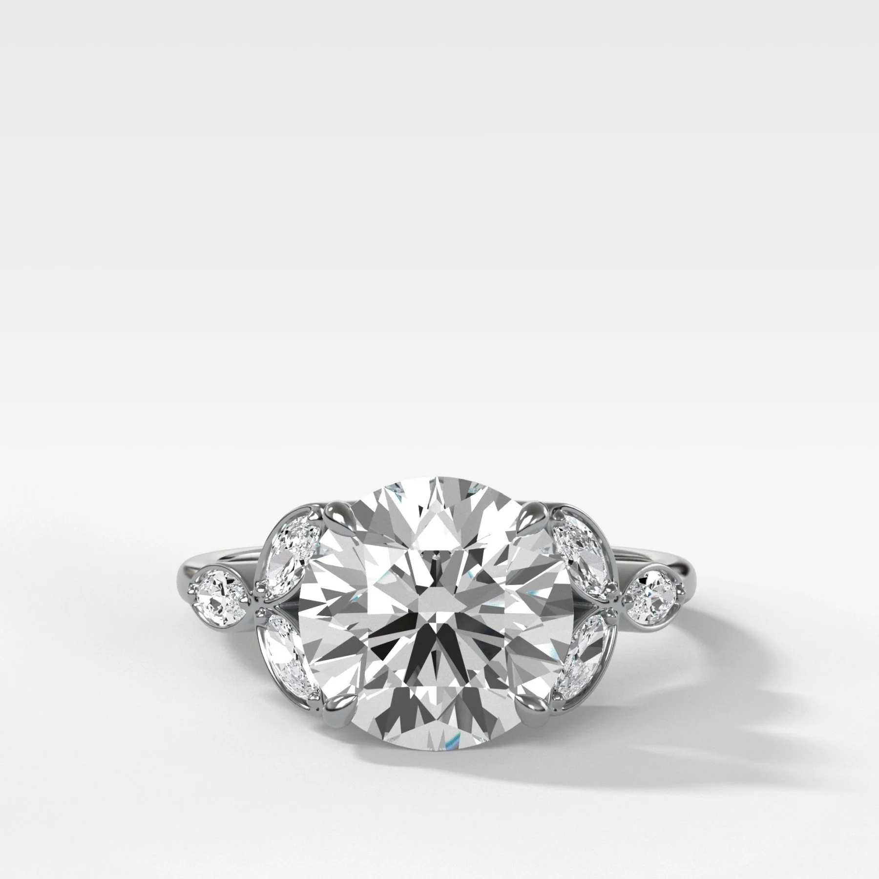 Laurel Engagement Ring With Round Cut Diamond - Image 3