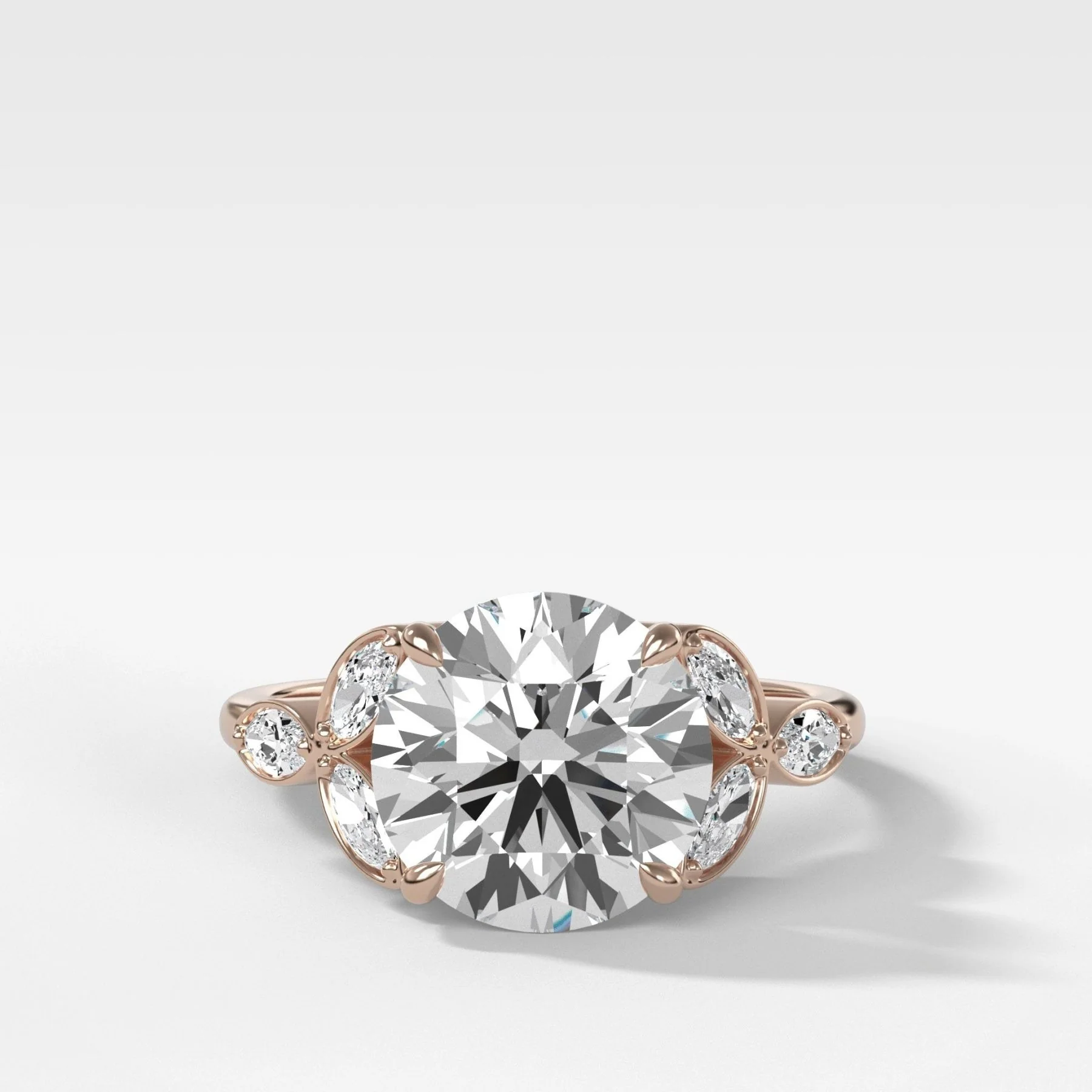 Laurel Engagement Ring With Round Cut Diamond - Image 4
