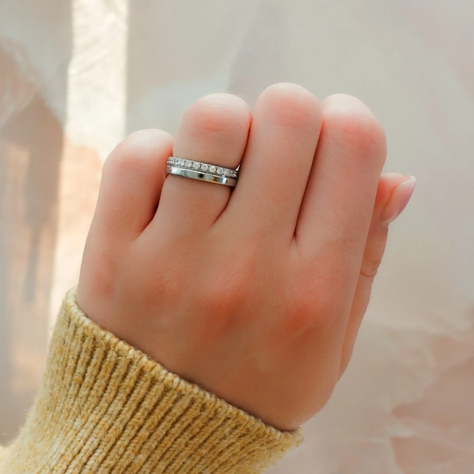 Luminaire Combo Wedding Band - Image 2