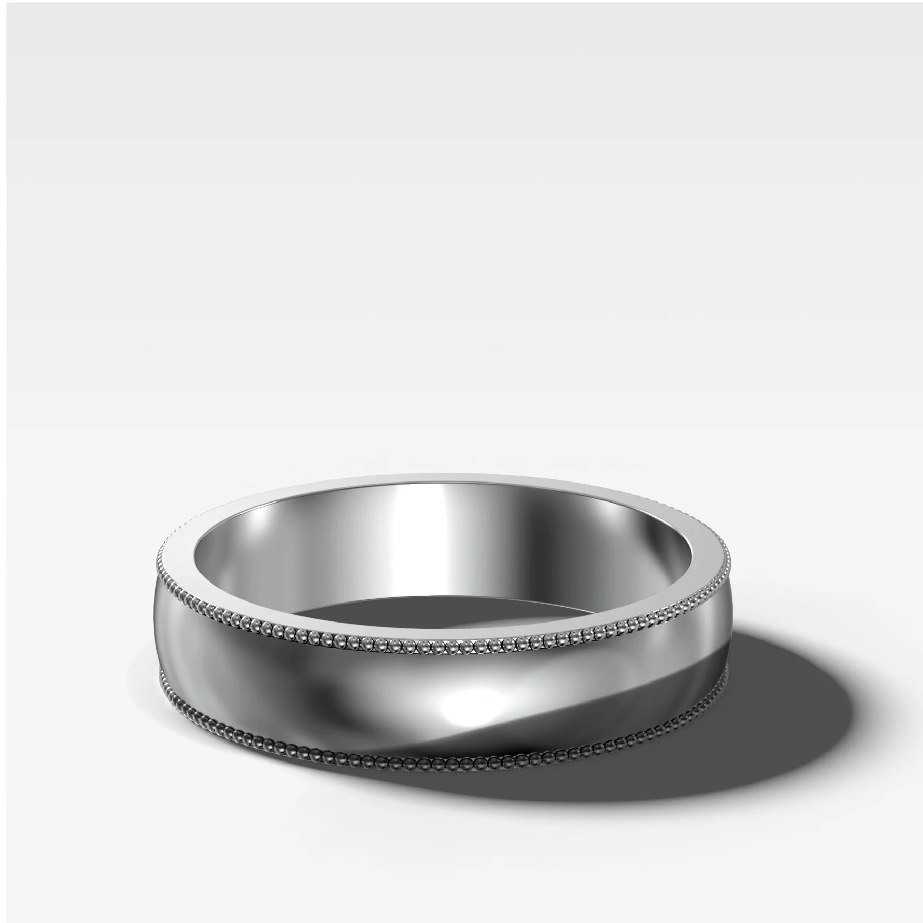 Harper Milgrain Wedding Band 5mm - Image 2
