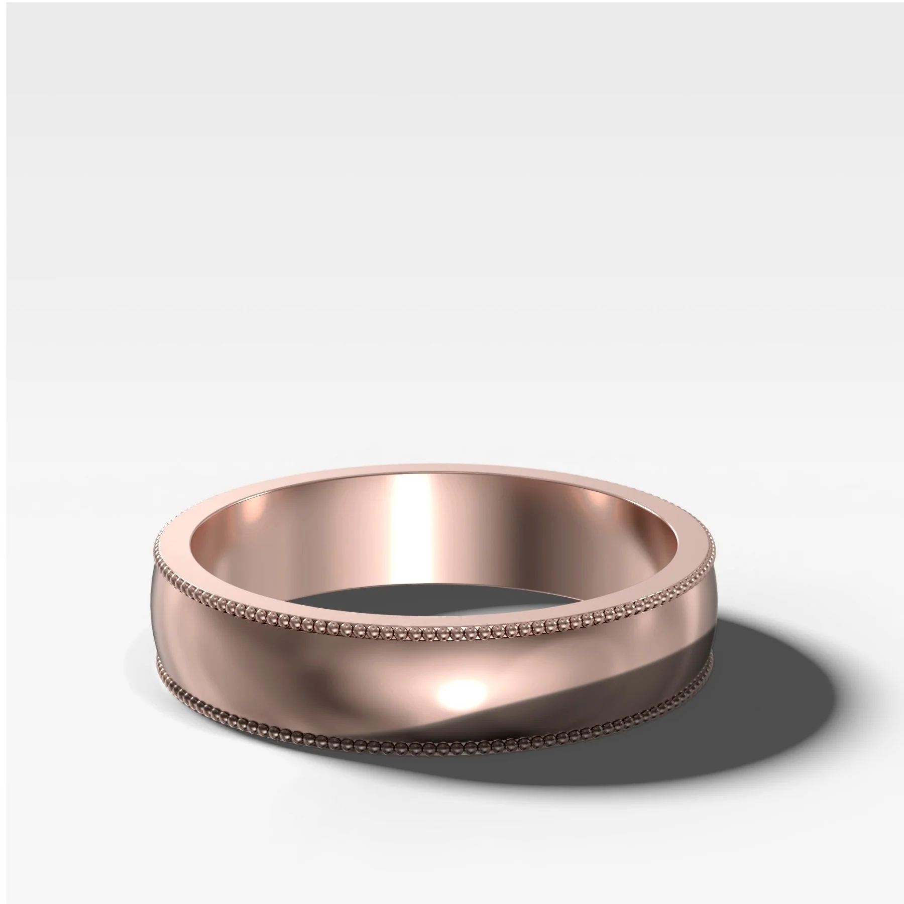 Harper Milgrain Wedding Band 5mm - Image 3