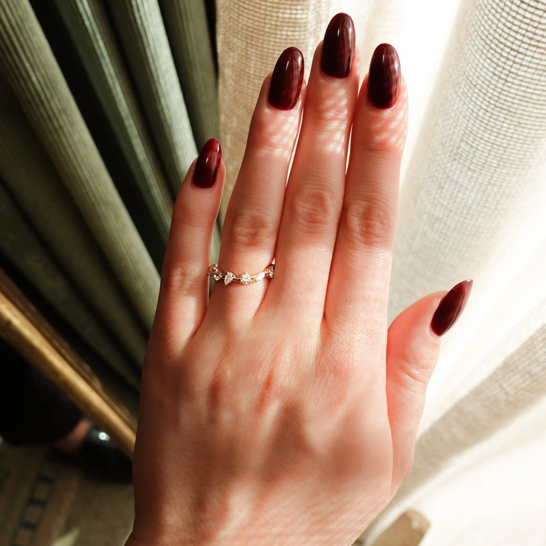 Mixed Shape Contoured Wedding Band - Image 3
