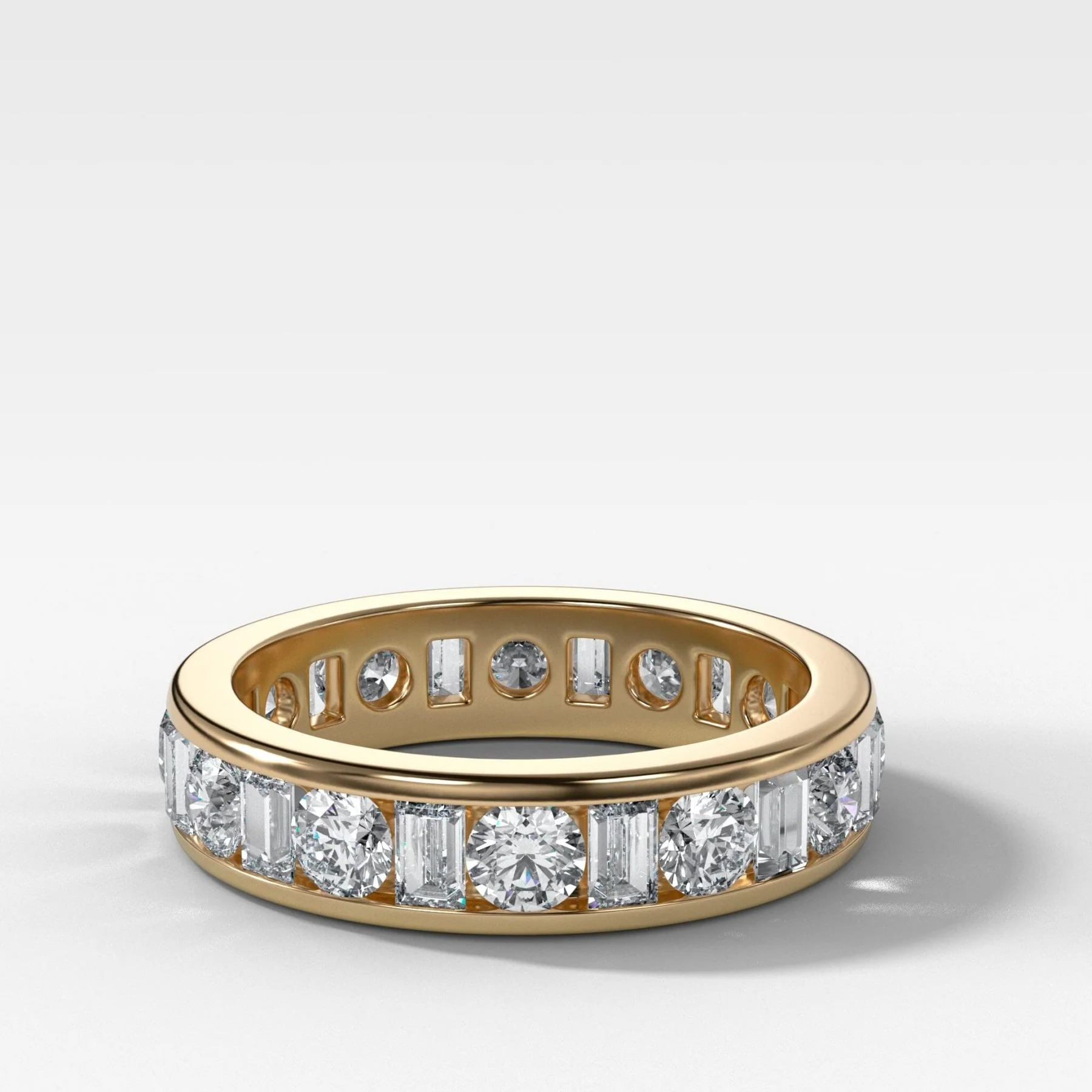 Multi Shape Channel Set Eternity band
