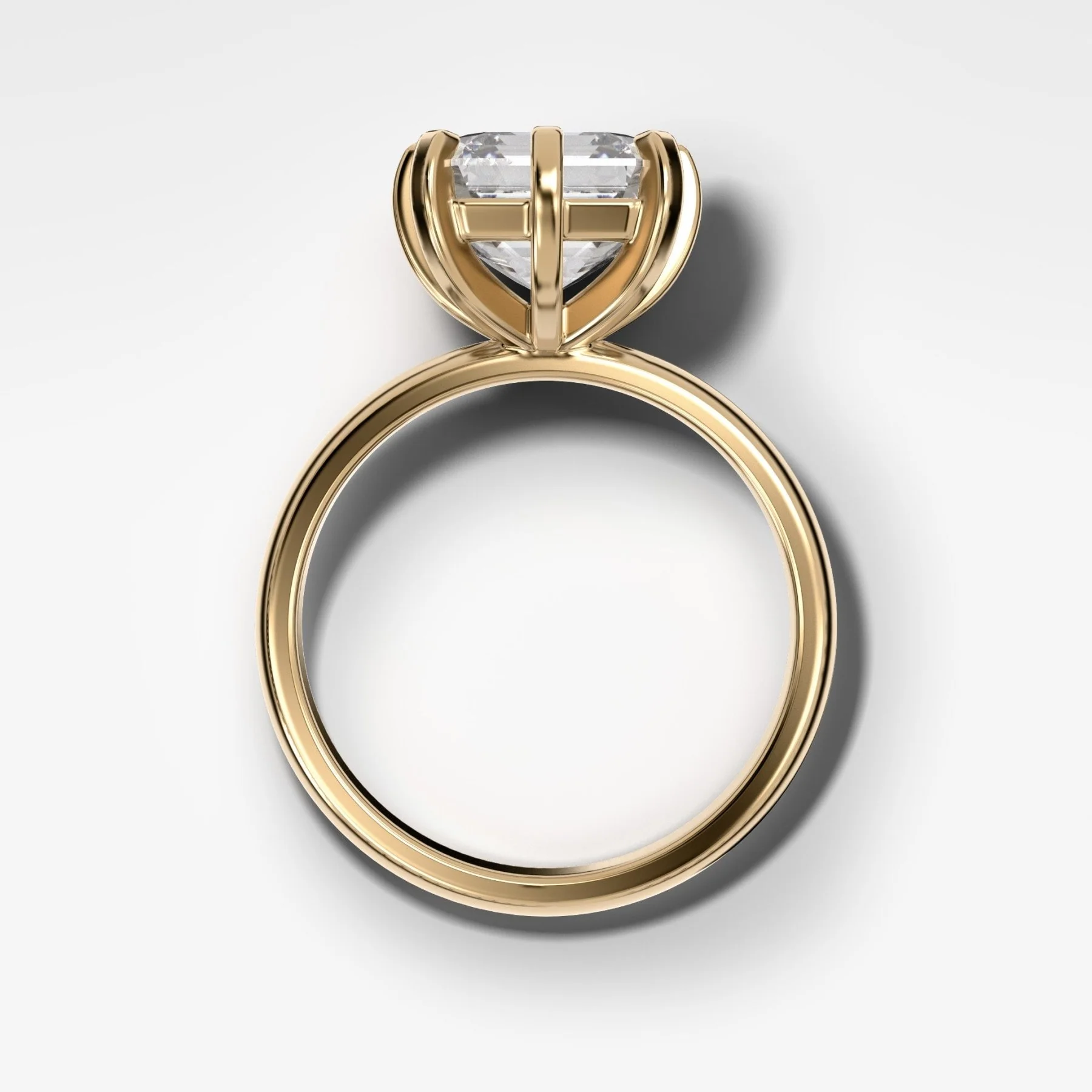 Nova Solitaire Engagement Ring With Asscher Cut Diamond - Image 2