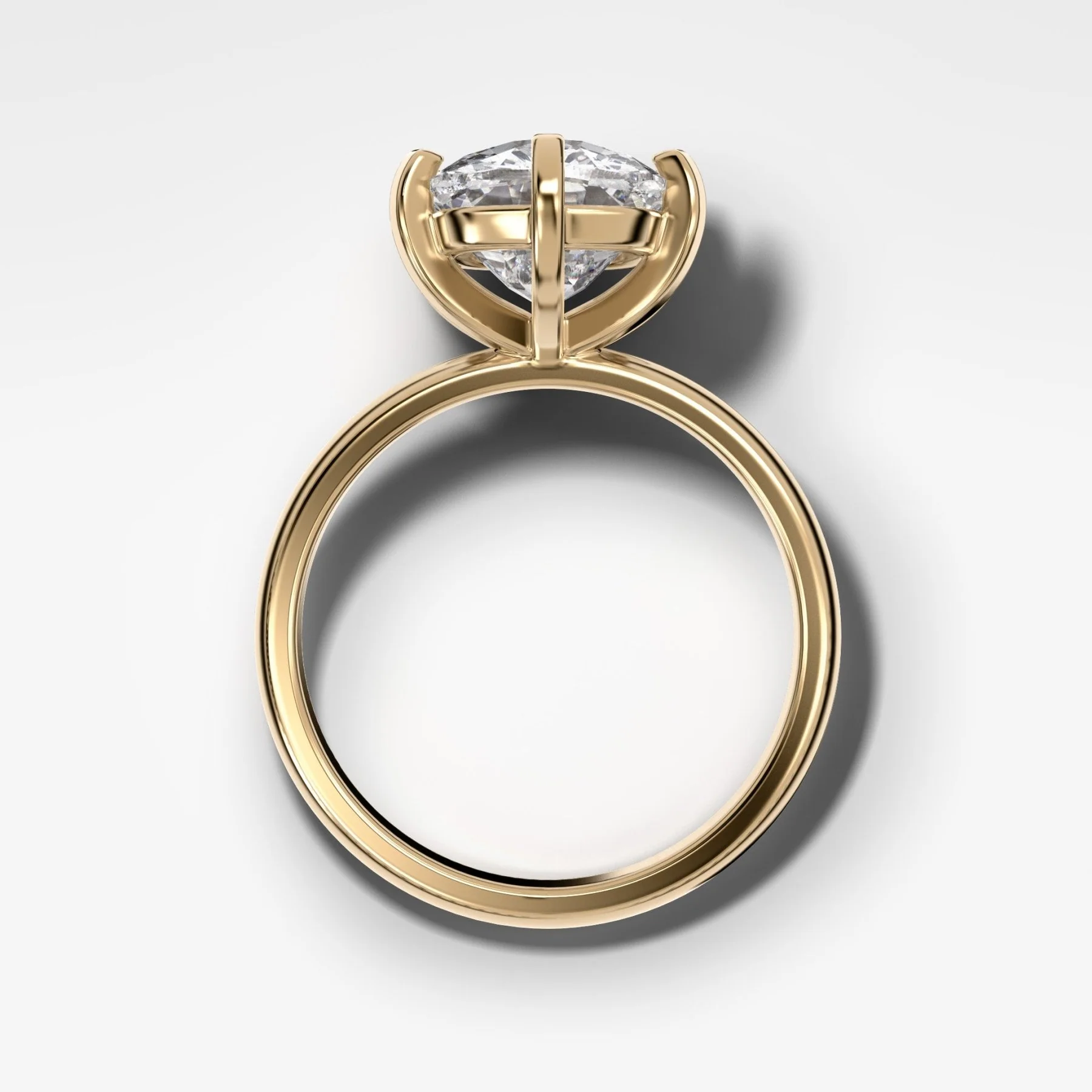 Nova Solitaire Engagement Ring With Elongated Cushion Cut Diamond - Image 2
