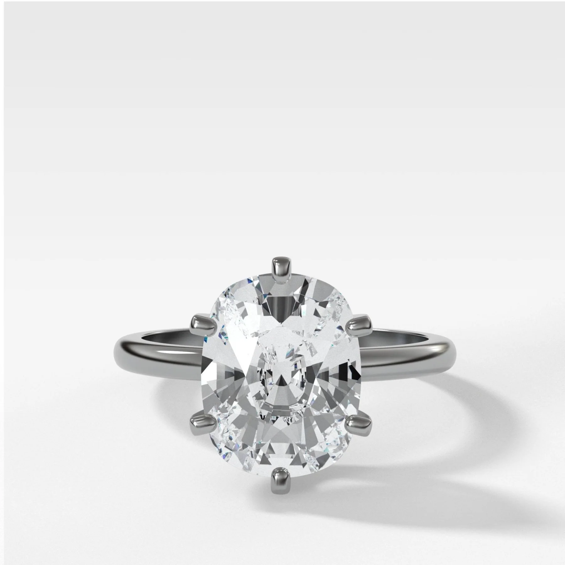 Nova Solitaire Engagement Ring With Elongated Cushion Cut Diamond - Image 3