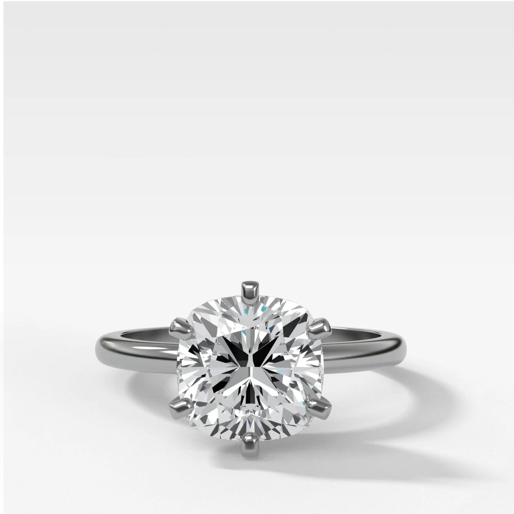 Nova Solitaire Engagement Ring With Cushion Cut Diamond - Image 2