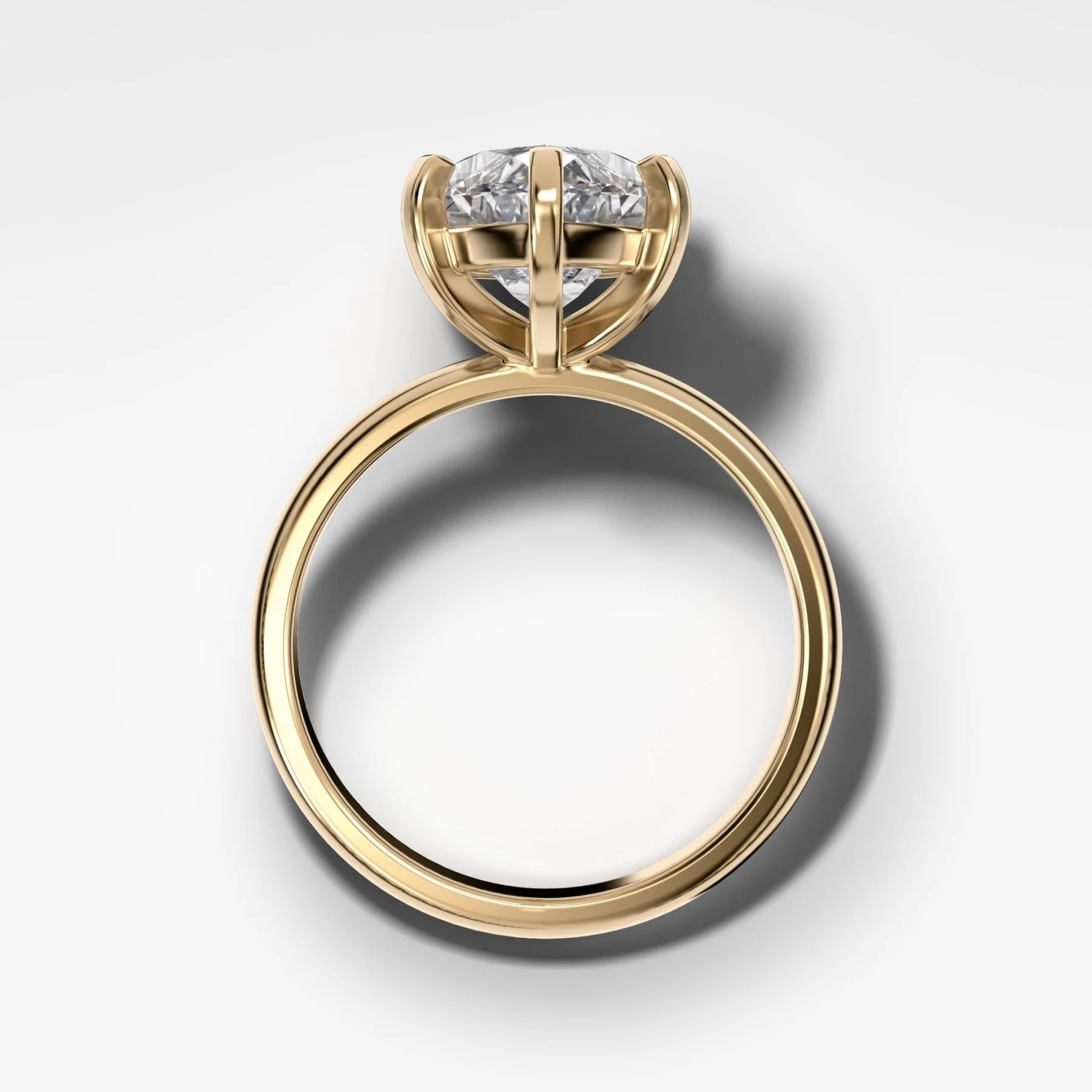 Nova Solitaire Engagement Ring With Marquise Cut Diamond - Image 2