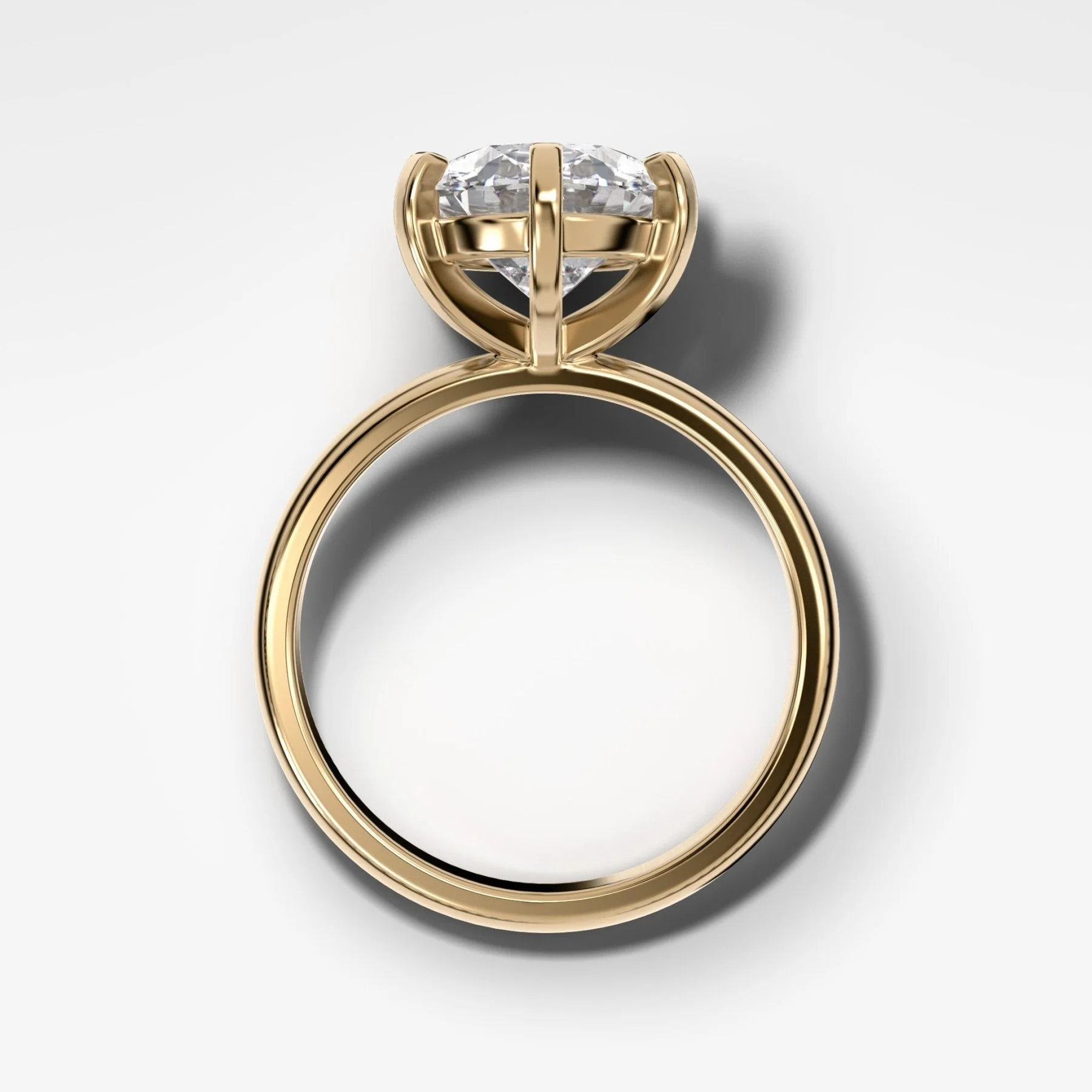 Nova Solitaire Engagement Ring With Oval Cut Diamond - Image 2