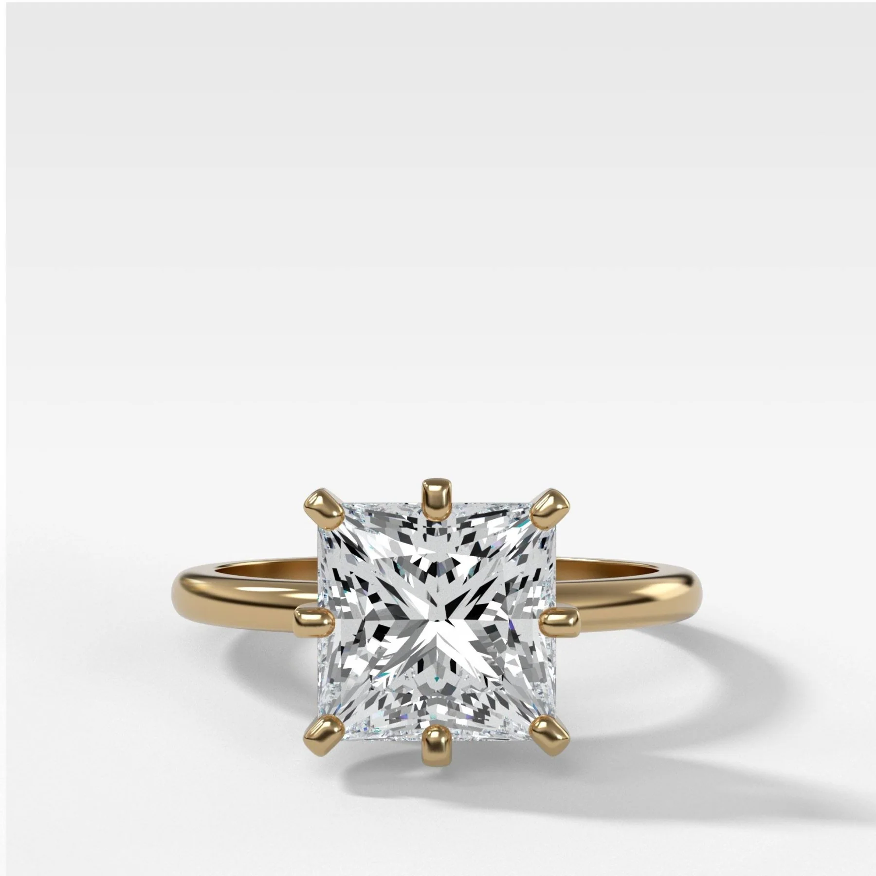 Nova Solitaire Engagement Ring With Princess Cut Diamond