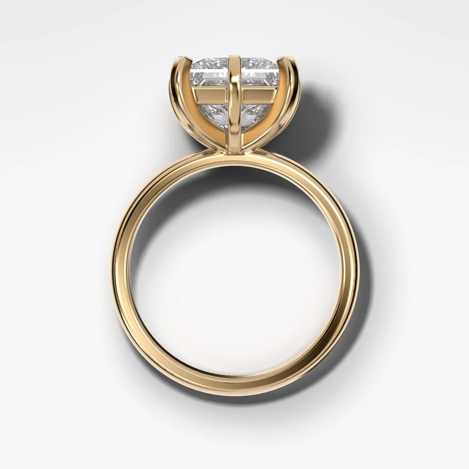 Nova Solitaire Engagement Ring With Princess Cut Diamond - Image 2