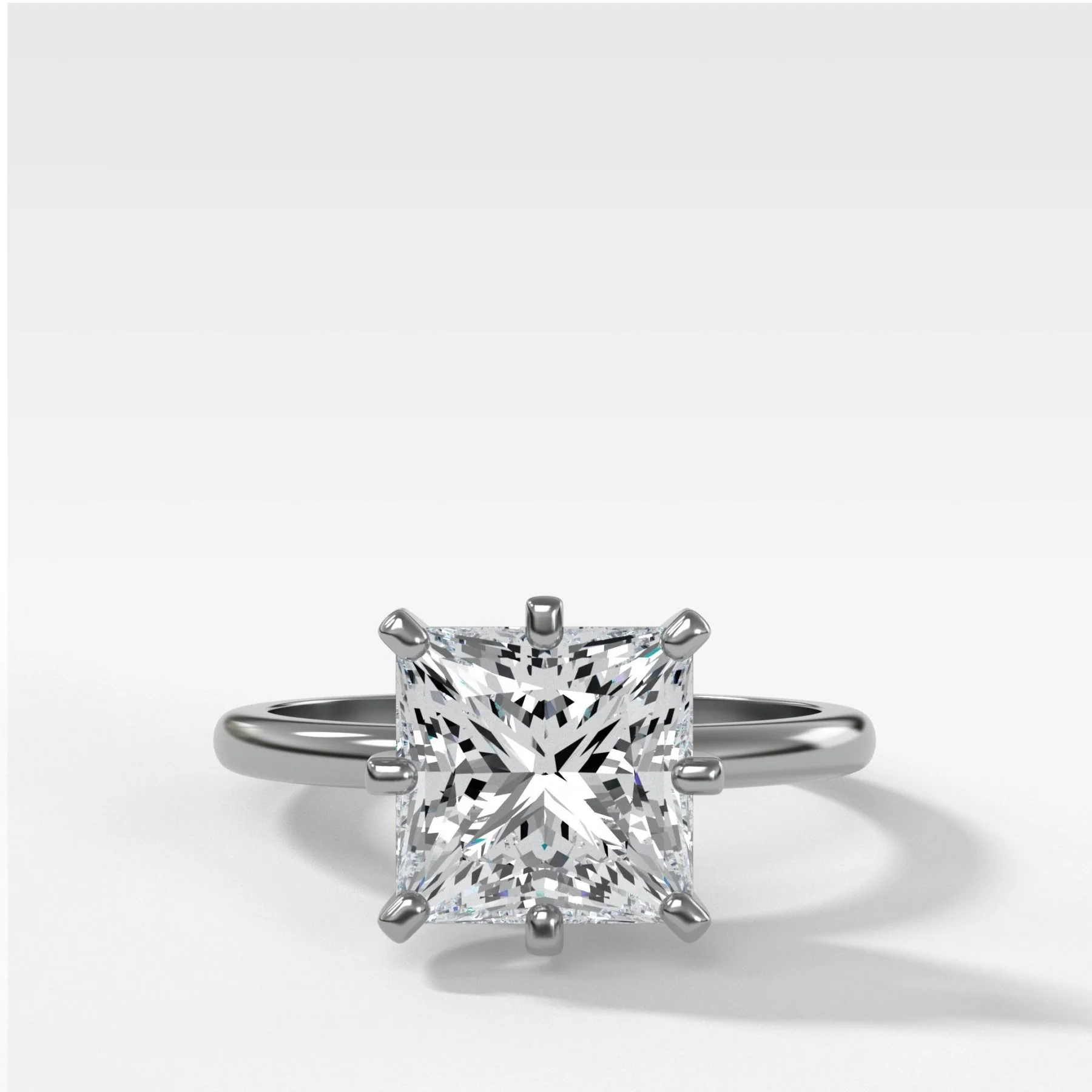 Nova Solitaire Engagement Ring With Princess Cut Diamond - Image 3