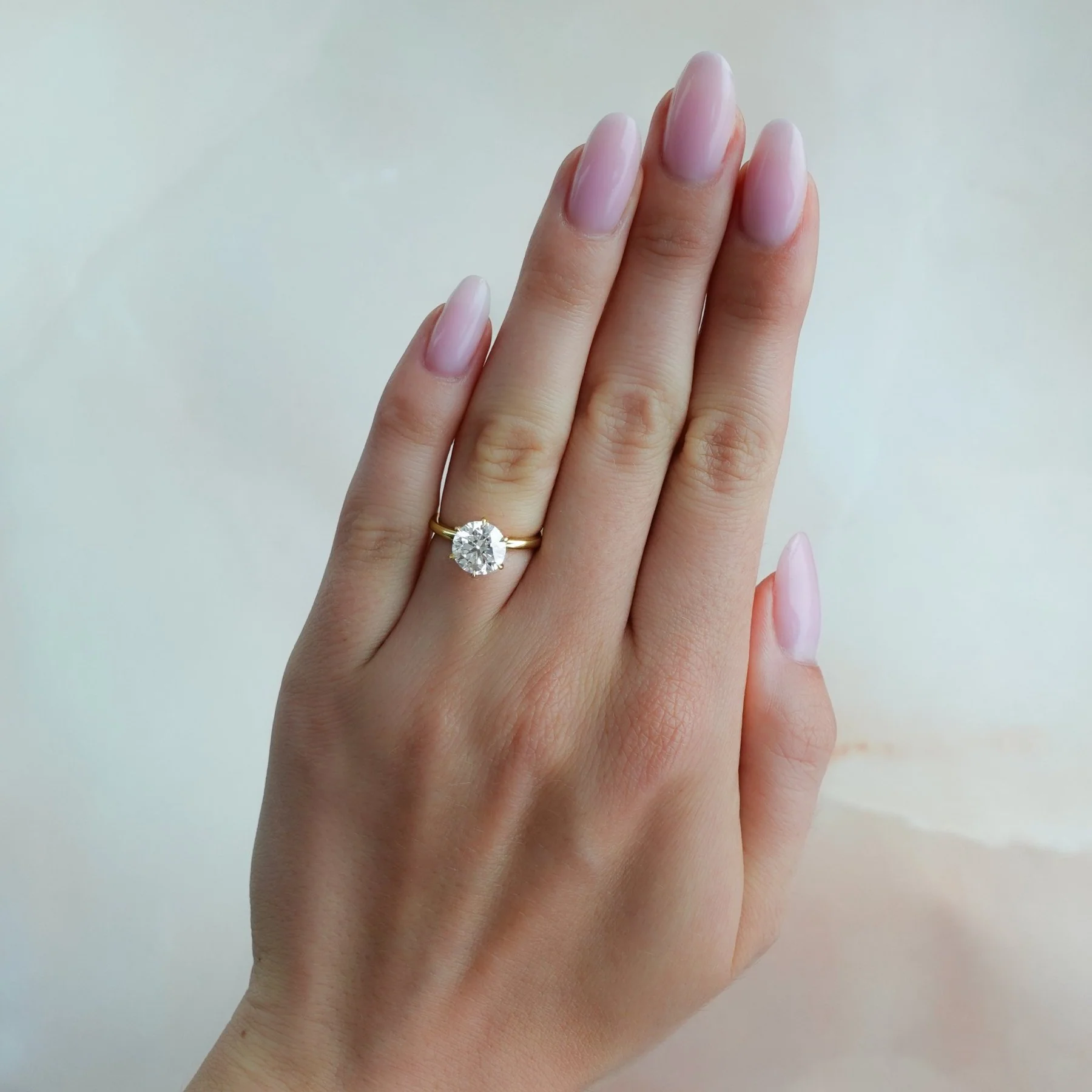 Nova Solitaire Engagement Ring With Round Cut Diamond - Image 3