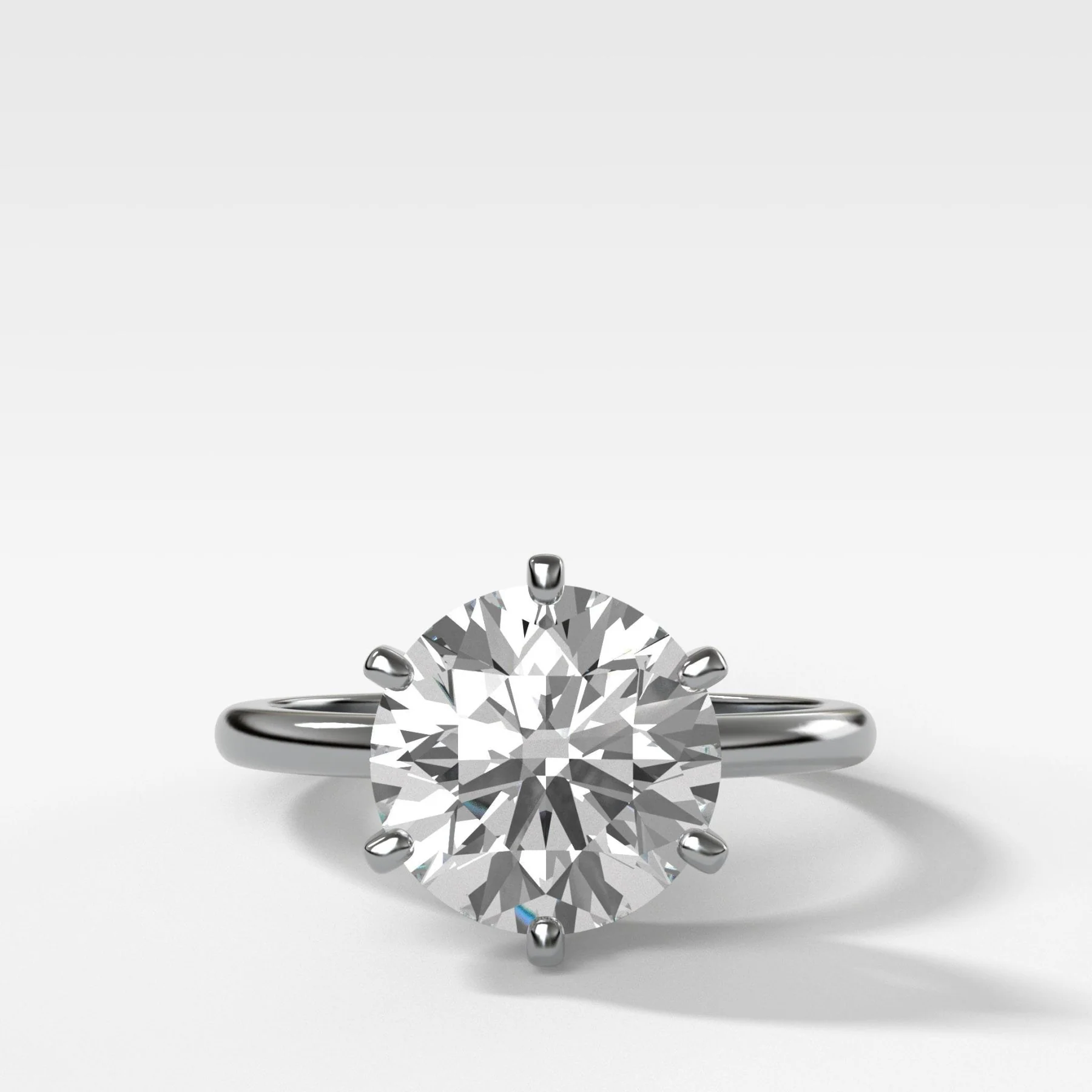 Nova Solitaire Engagement Ring With Round Cut Diamond - Image 4