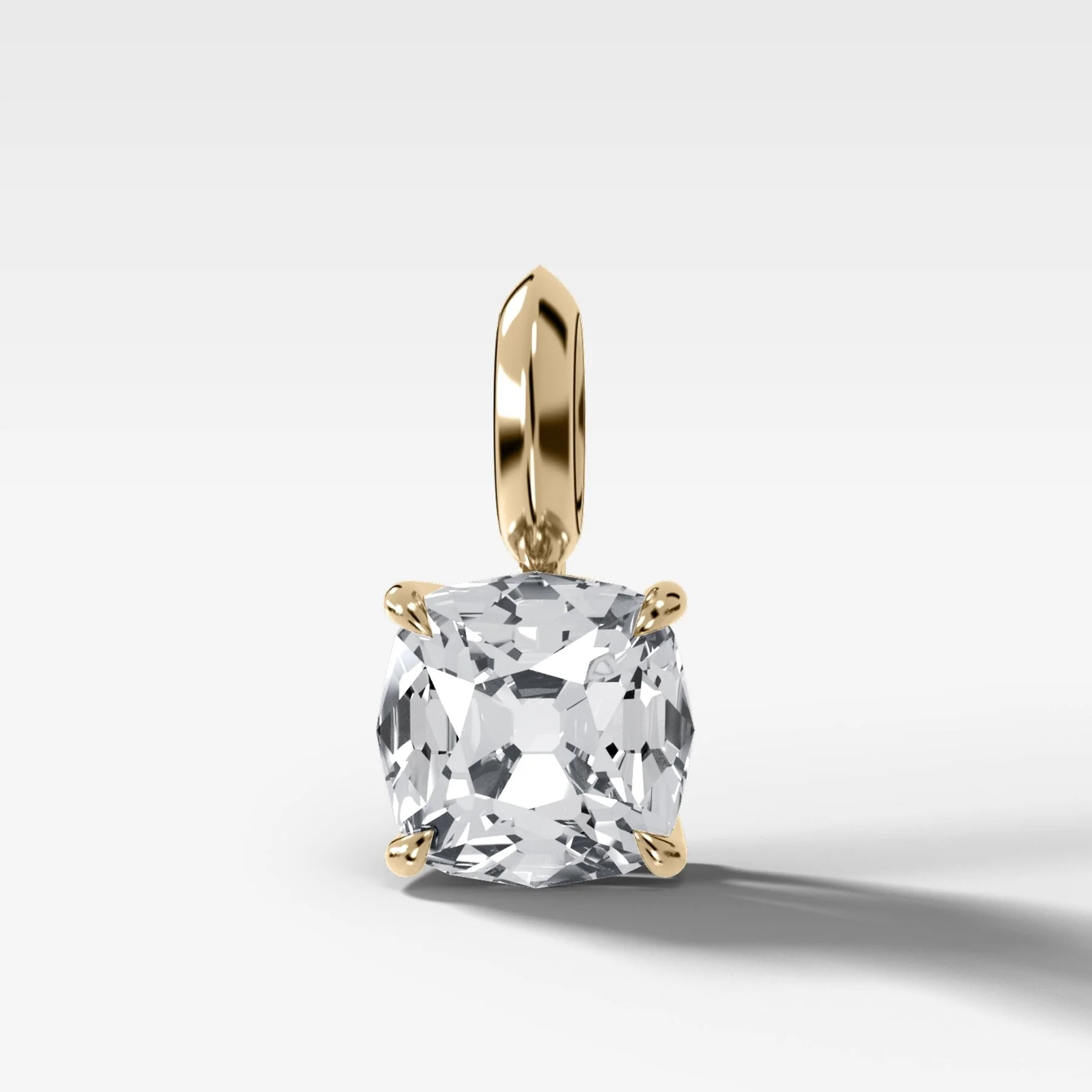 Classic Old Mine Attachable Diamond Pendant