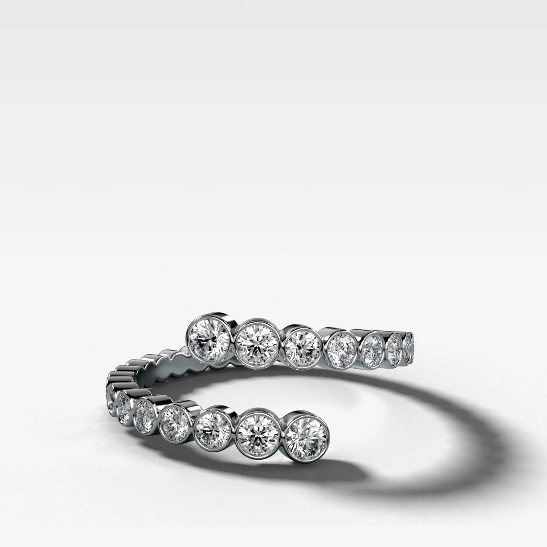 Open Bezel Wrap Ring - Image 2