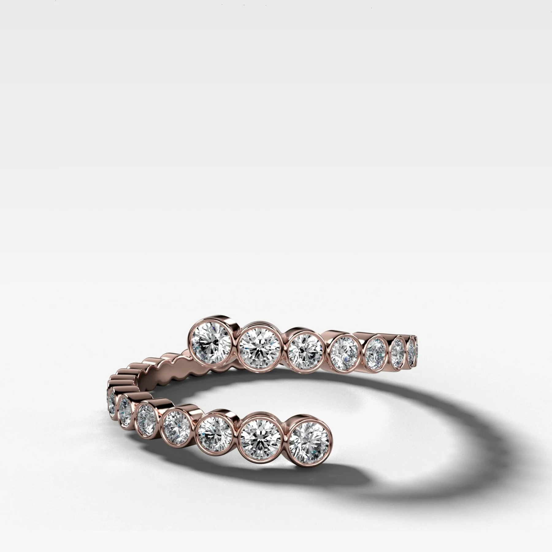 Open Bezel Wrap Ring - Image 3