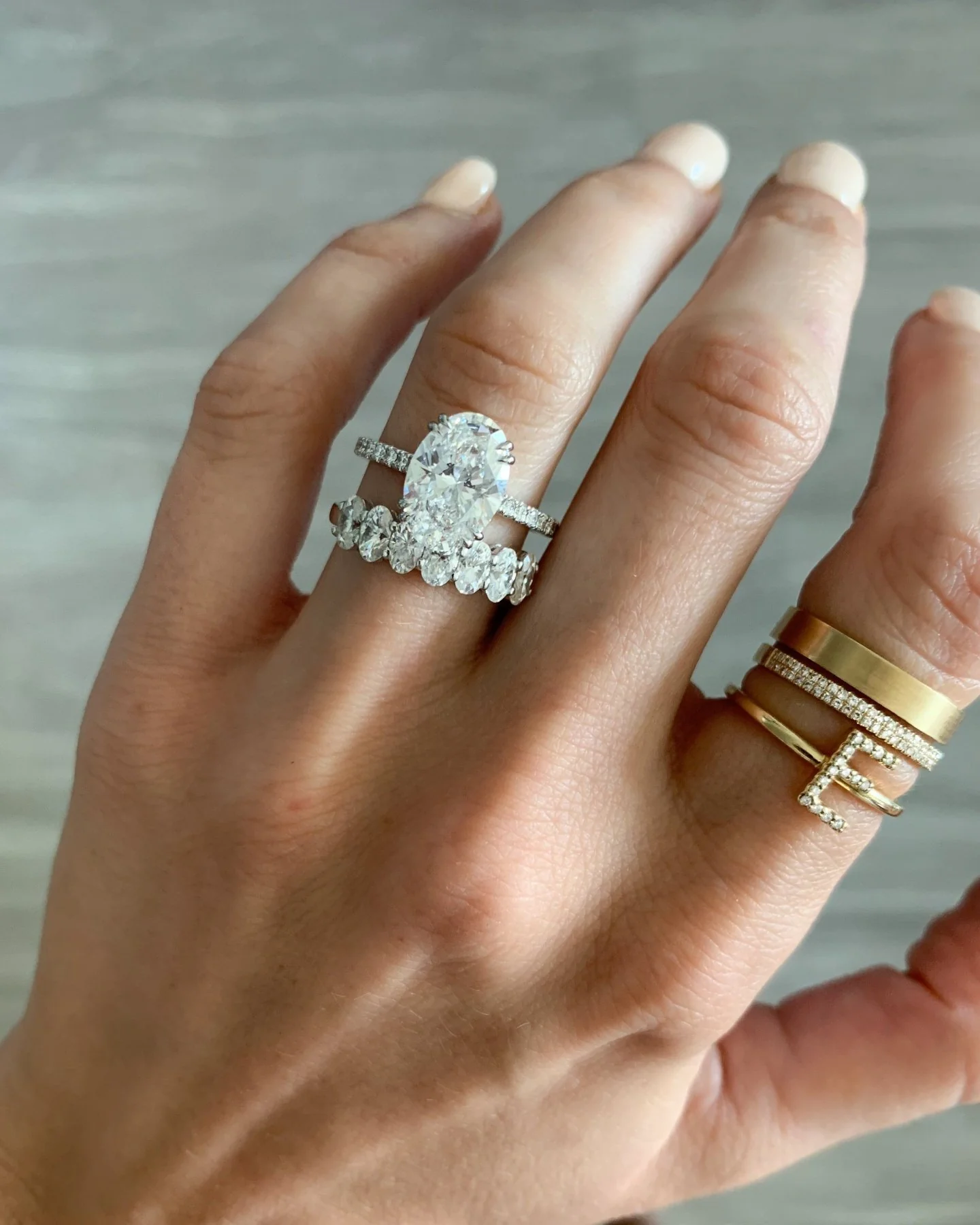 Orion Pavé Combo Wedding Band - Image 8