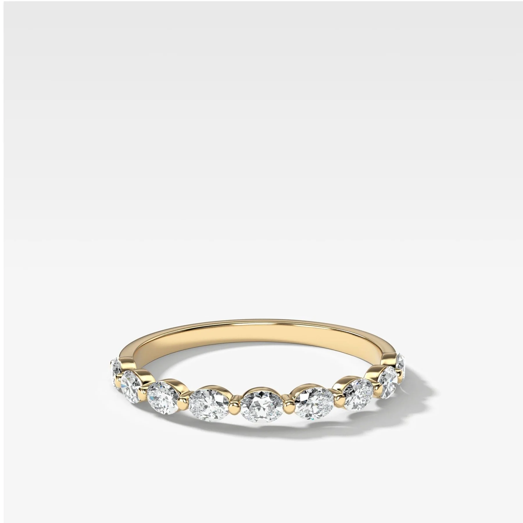 Oval Interstellar Wedding Band