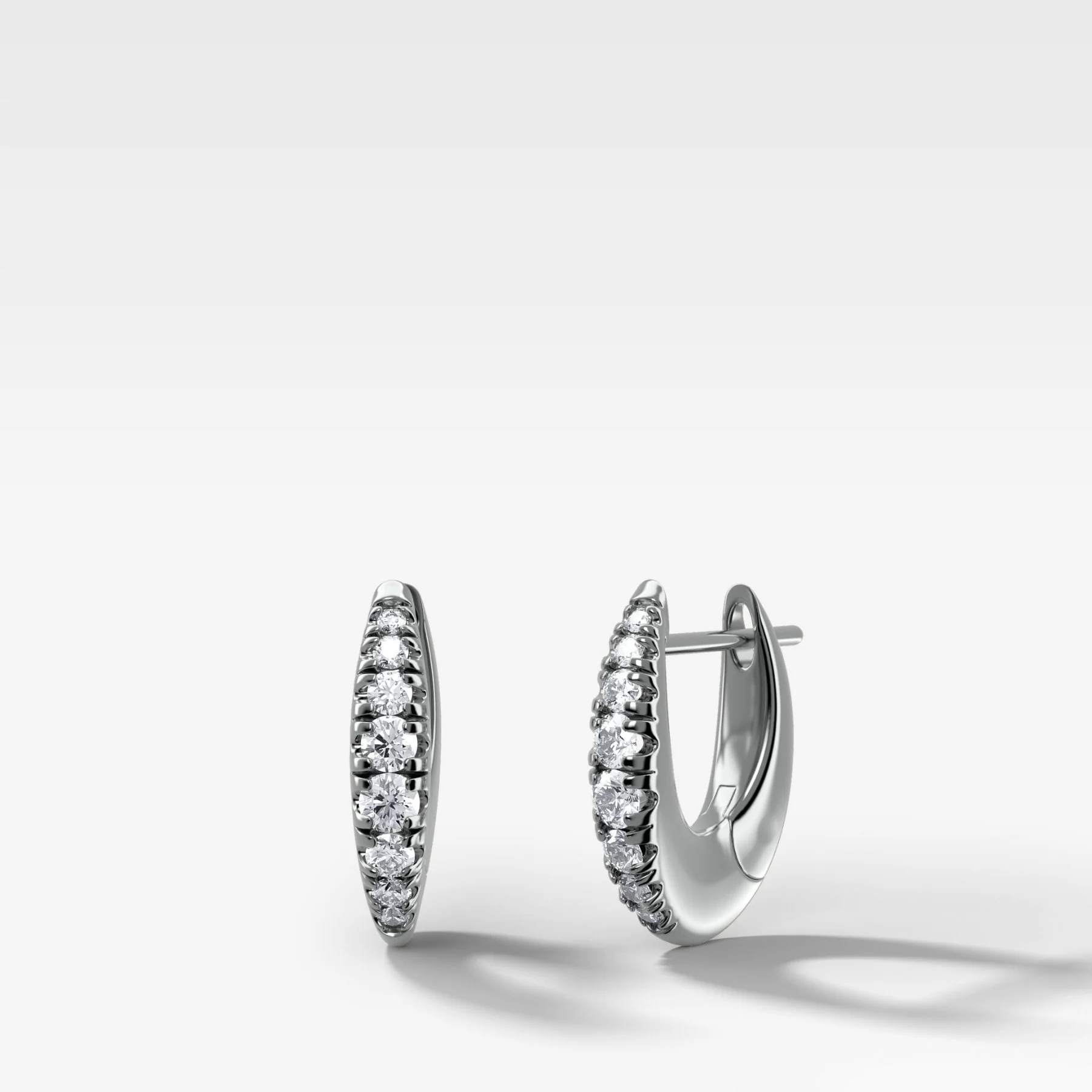 Pavé Drip Diamond Hoop Earrings - Image 2