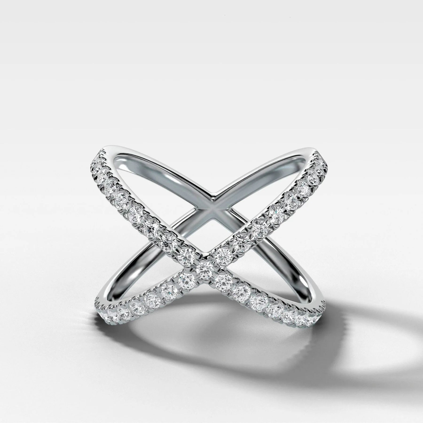 Pavé X Diamond band - Image 3