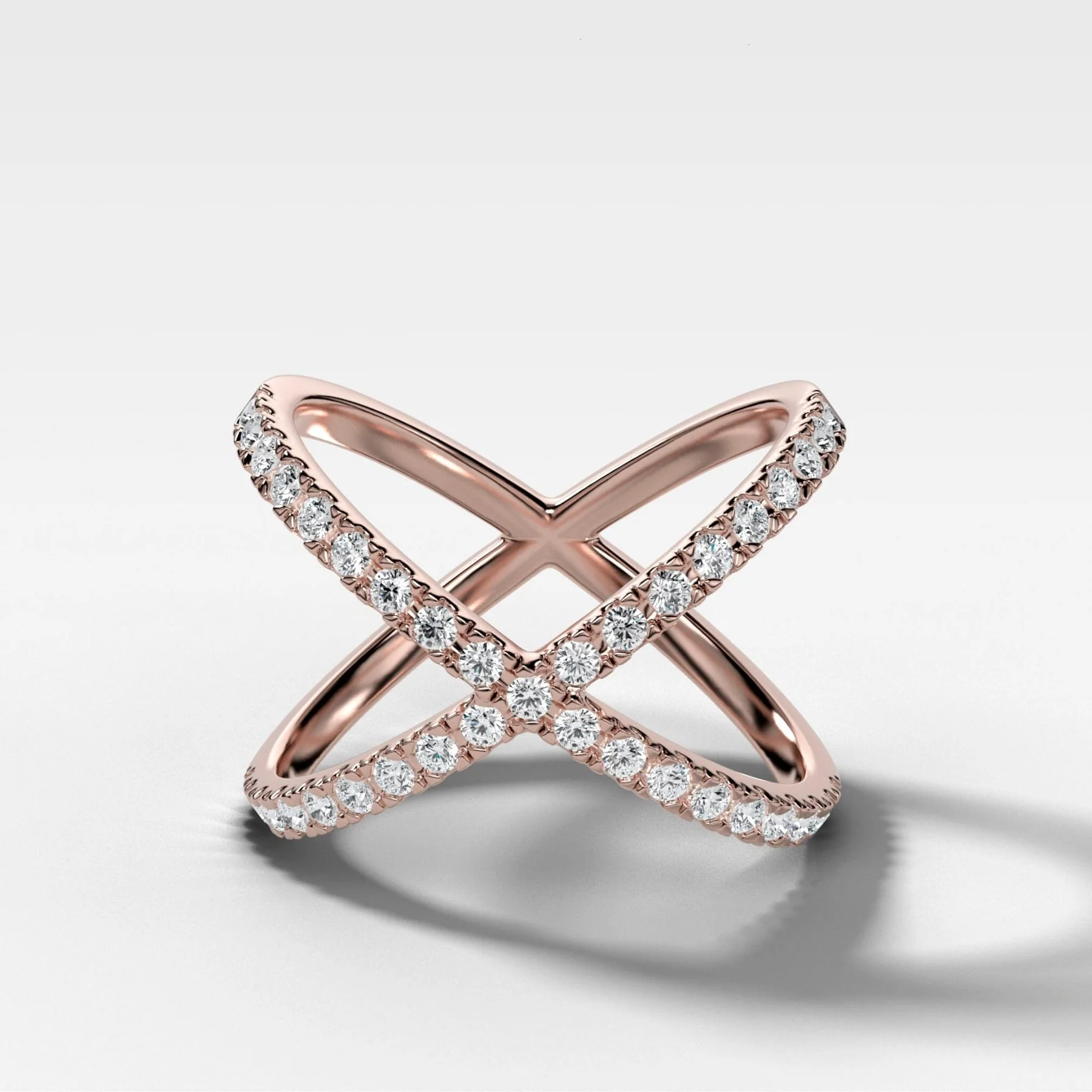Pavé X Diamond band - Image 4