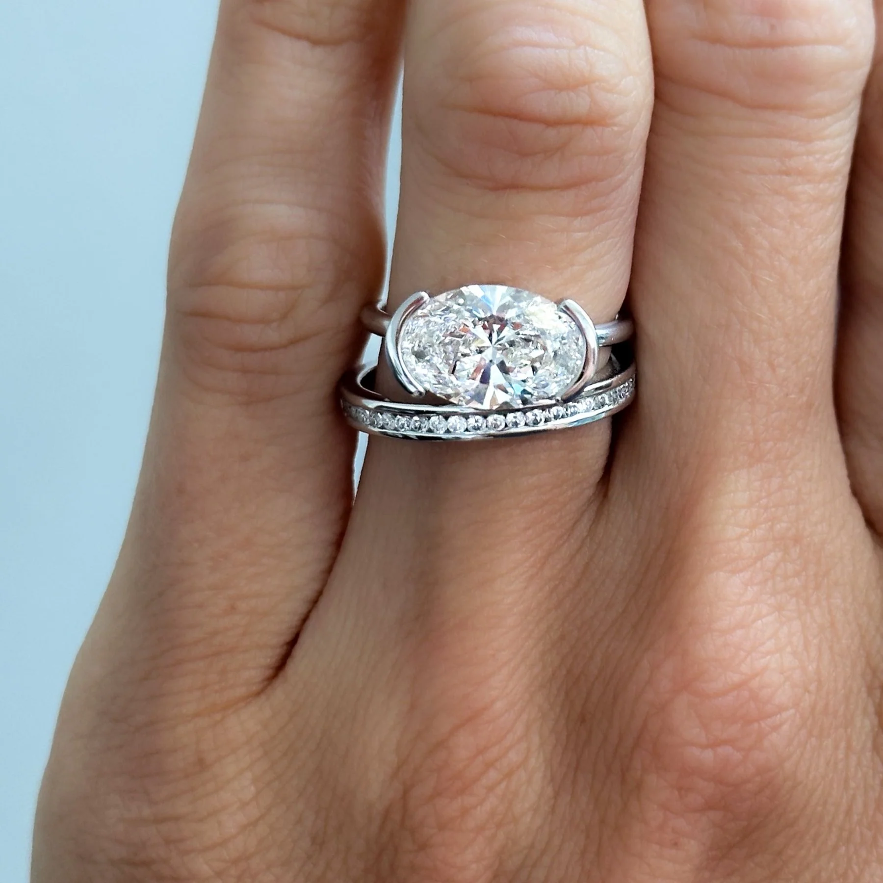 Petite Channel Set Wedding Band - Image 5