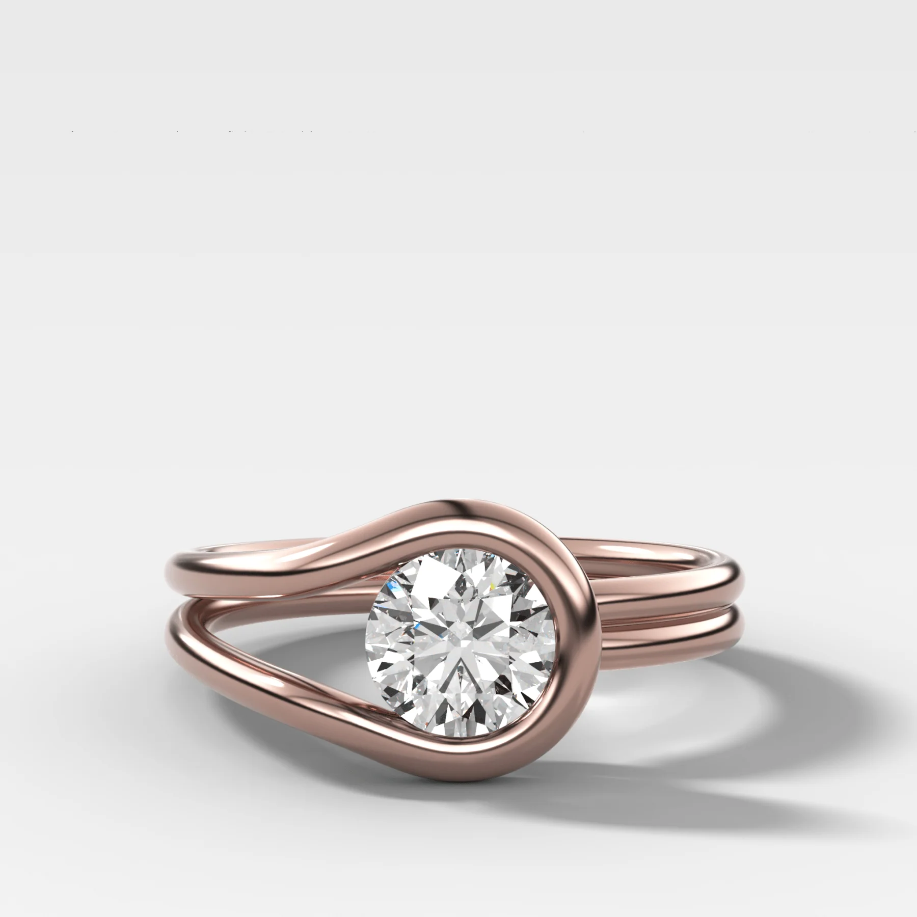 Petite Lasso Band with Round Cut Diamond - Image 4