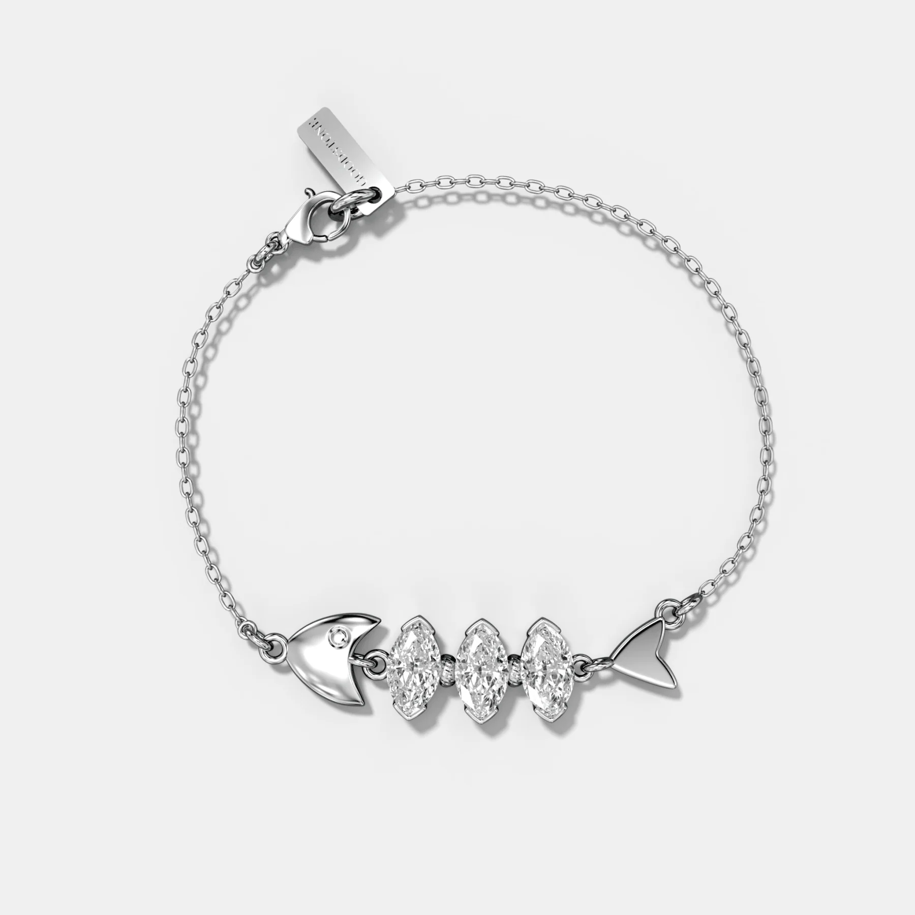 Pisces Bracelet with Marquise Cut Diamonds - Image 3