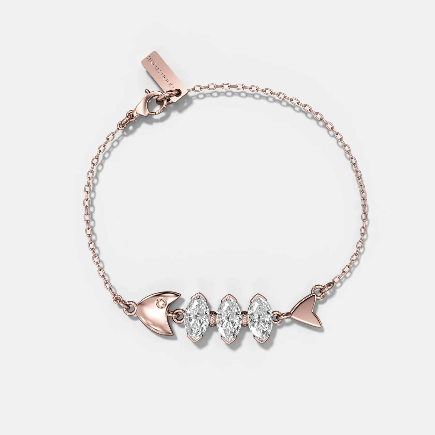 Pisces Bracelet with Marquise Cut Diamonds - Image 4