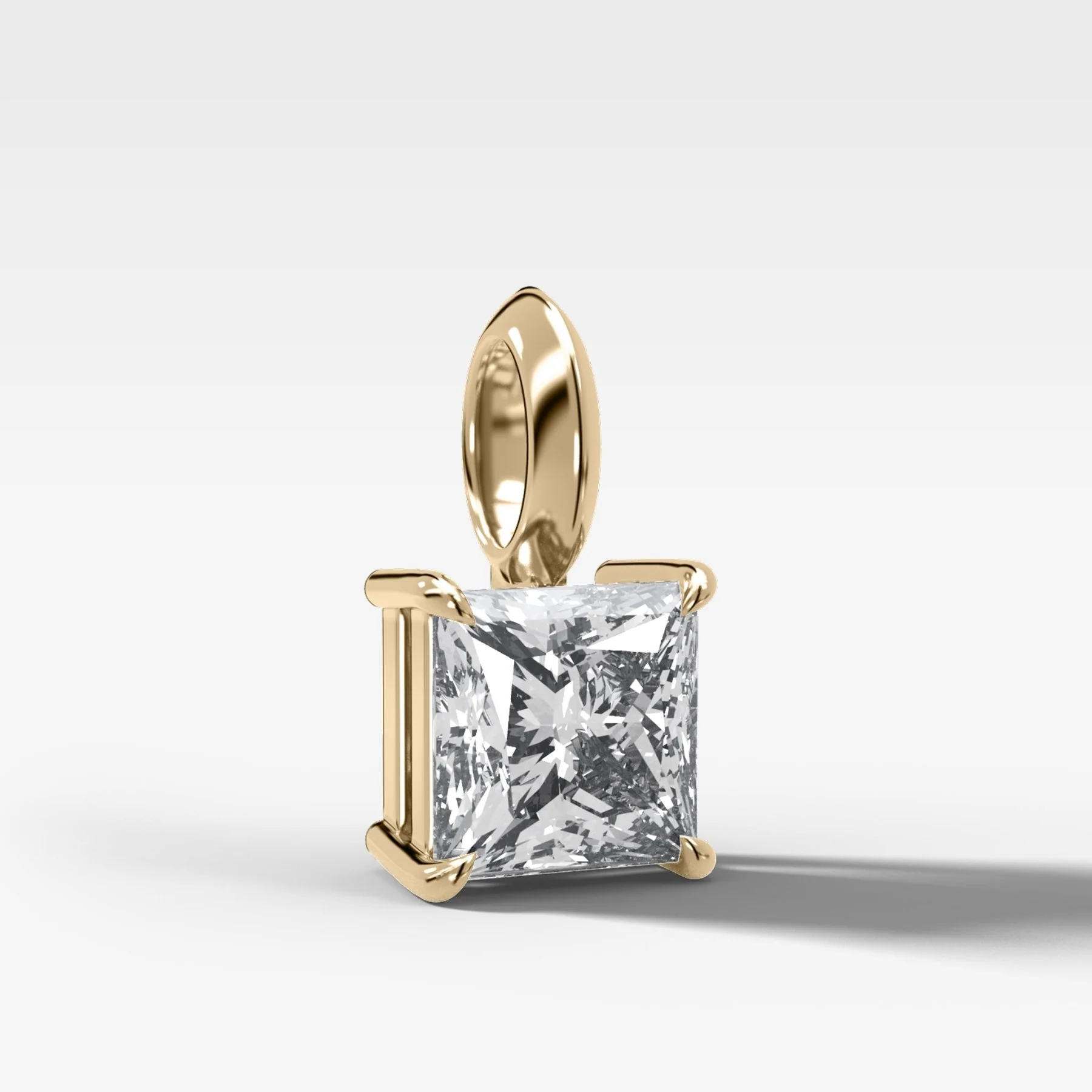 Classic Princess Attachable Diamond Pendant - Image 2