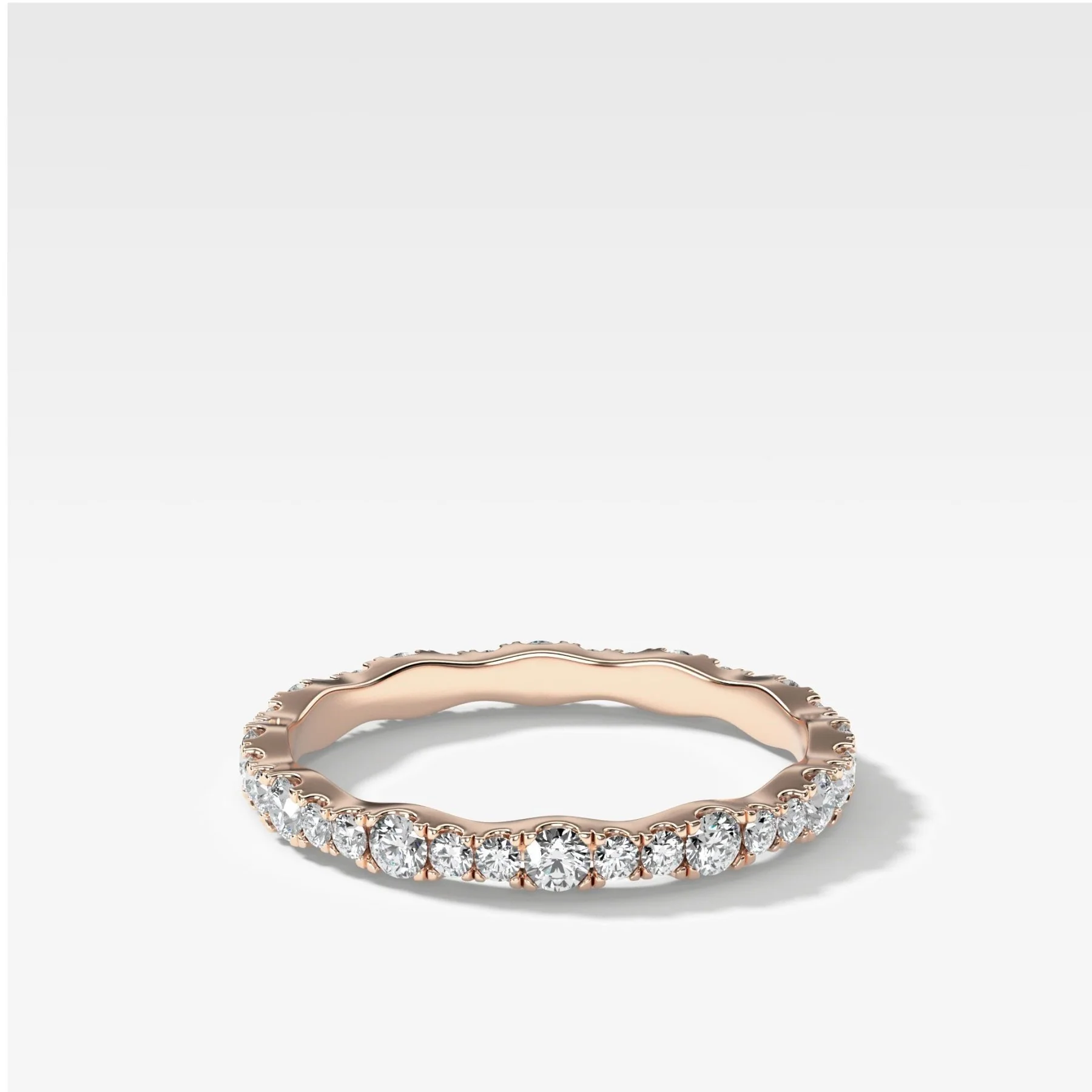 Pavé Ripple Eternity Band - Image 3