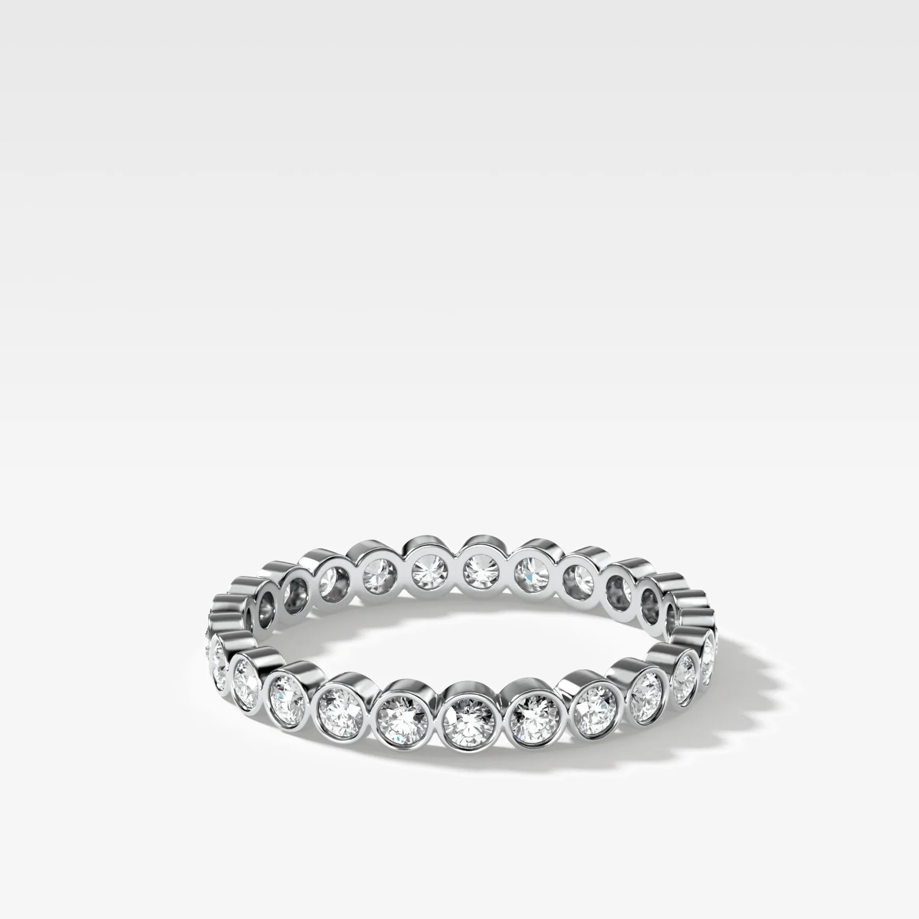 Baby Bezel Eternity Band with Rounds - Image 4